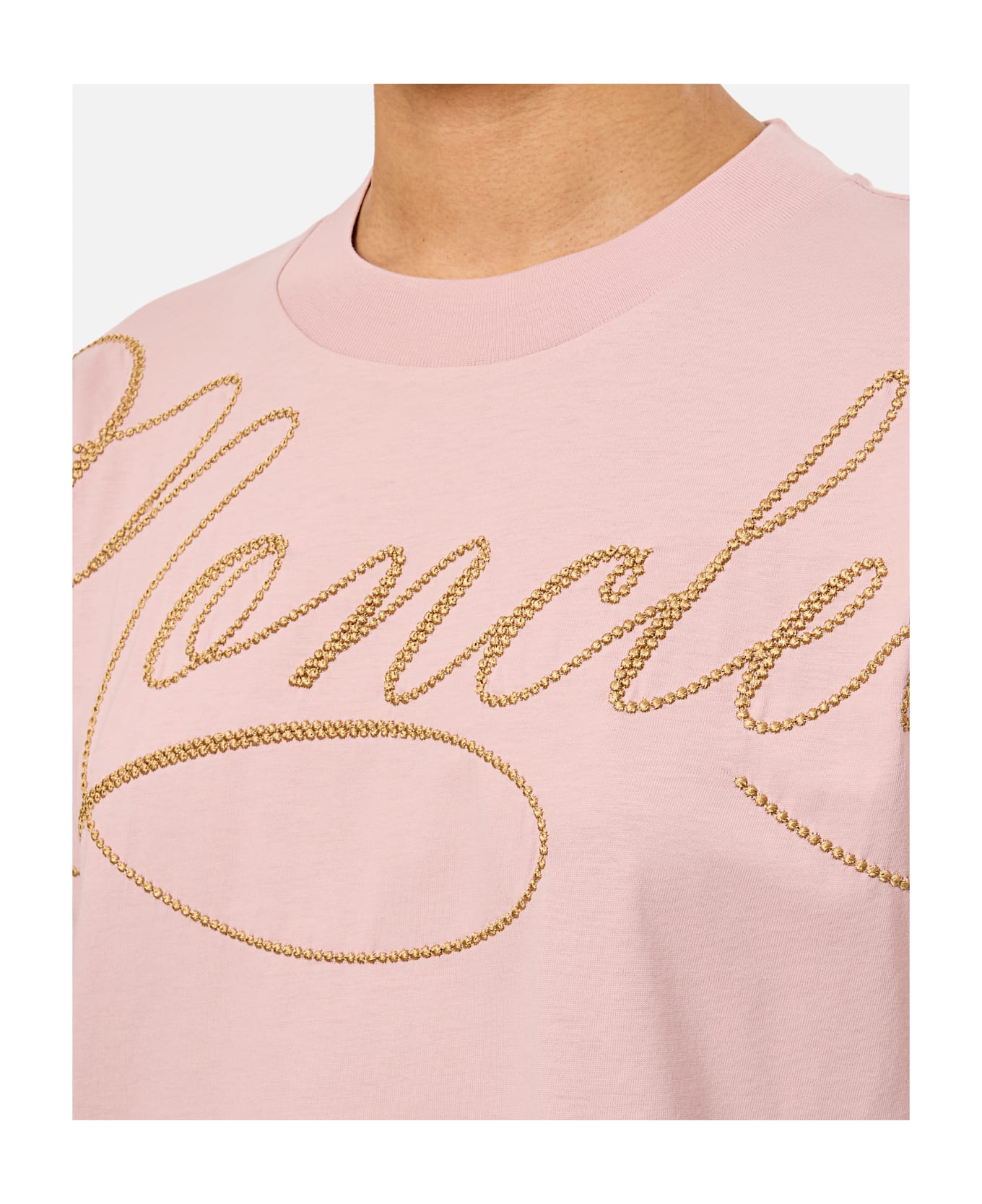 Moncler Logo T-shirt - Pink Tシャツ