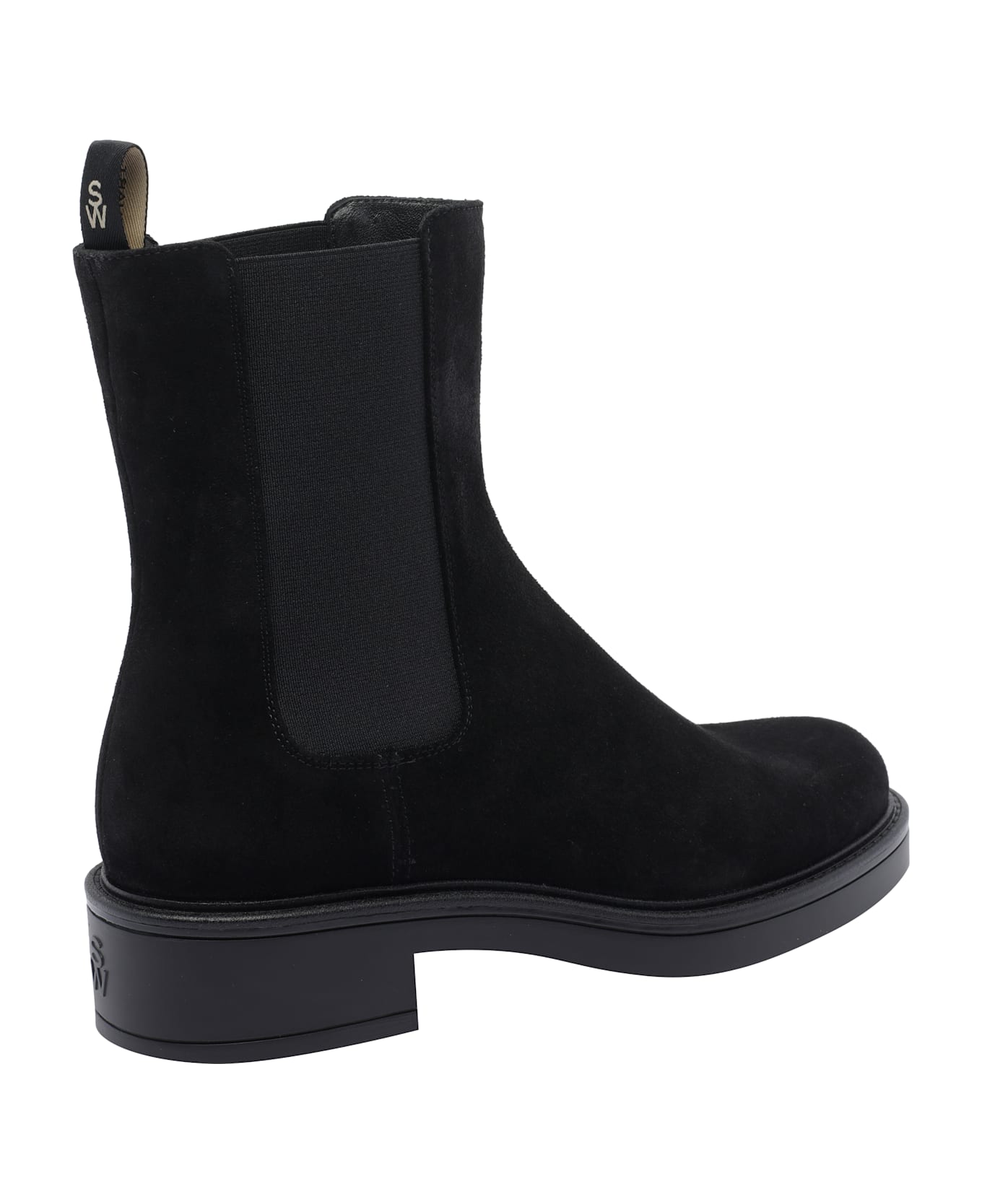 Stuart Weitzman Celia Chelsea Booties - Black