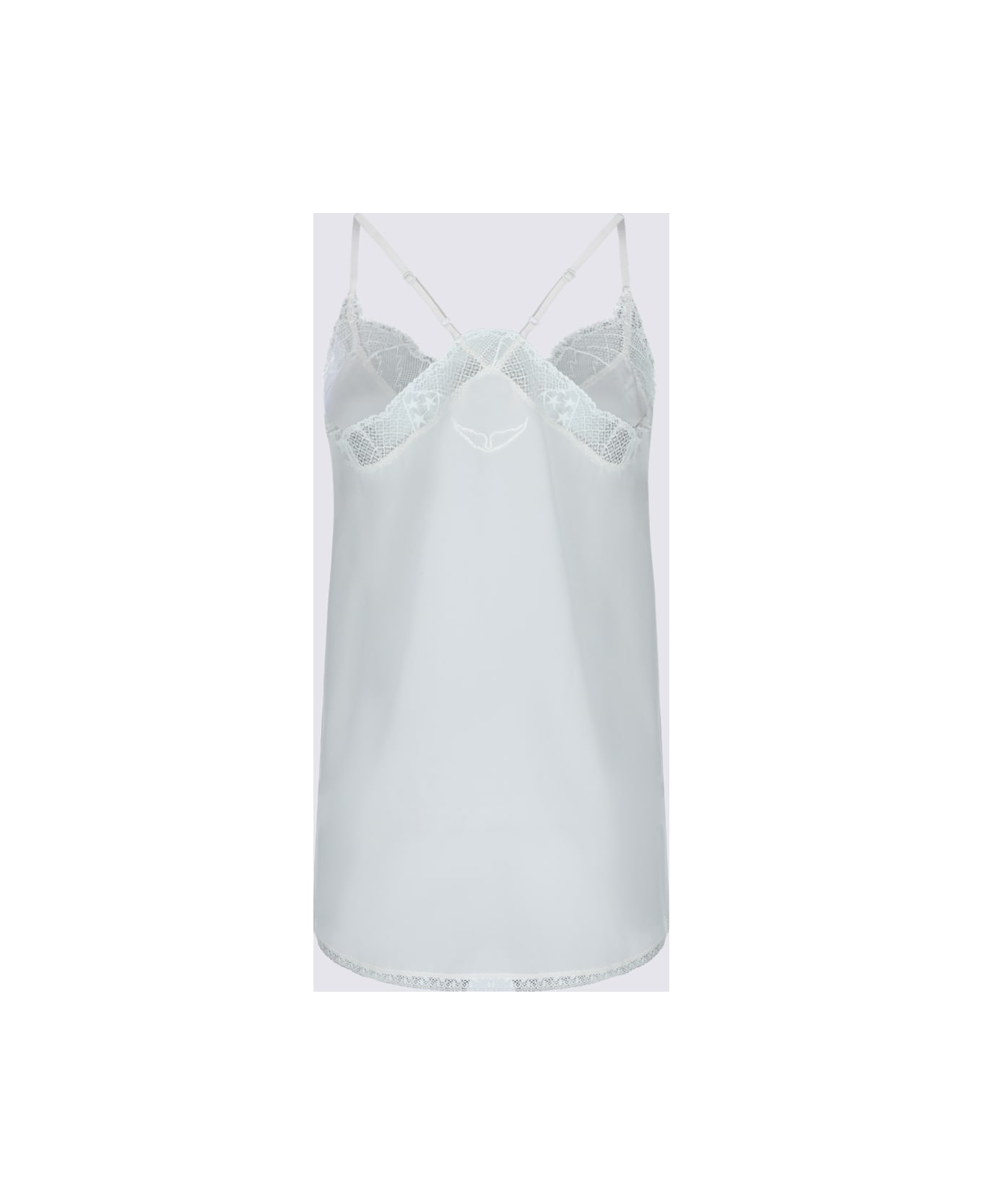 Zadig 
Voltaire White Silk Top - Beige