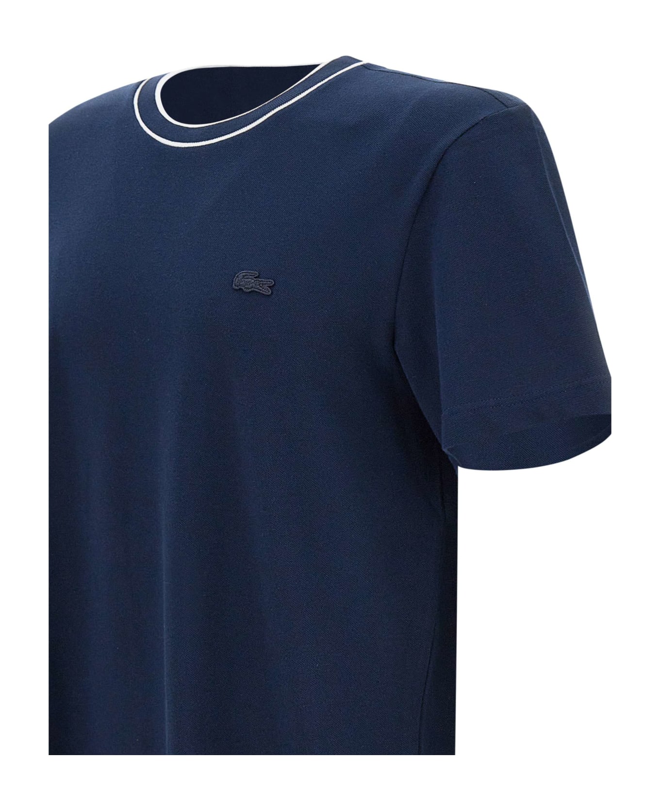 Lacoste Cotton T-shirt - BLUE シャツ