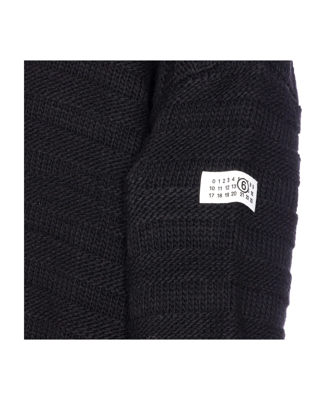 MM6 Maison Margiela Wool Cardigan - Black