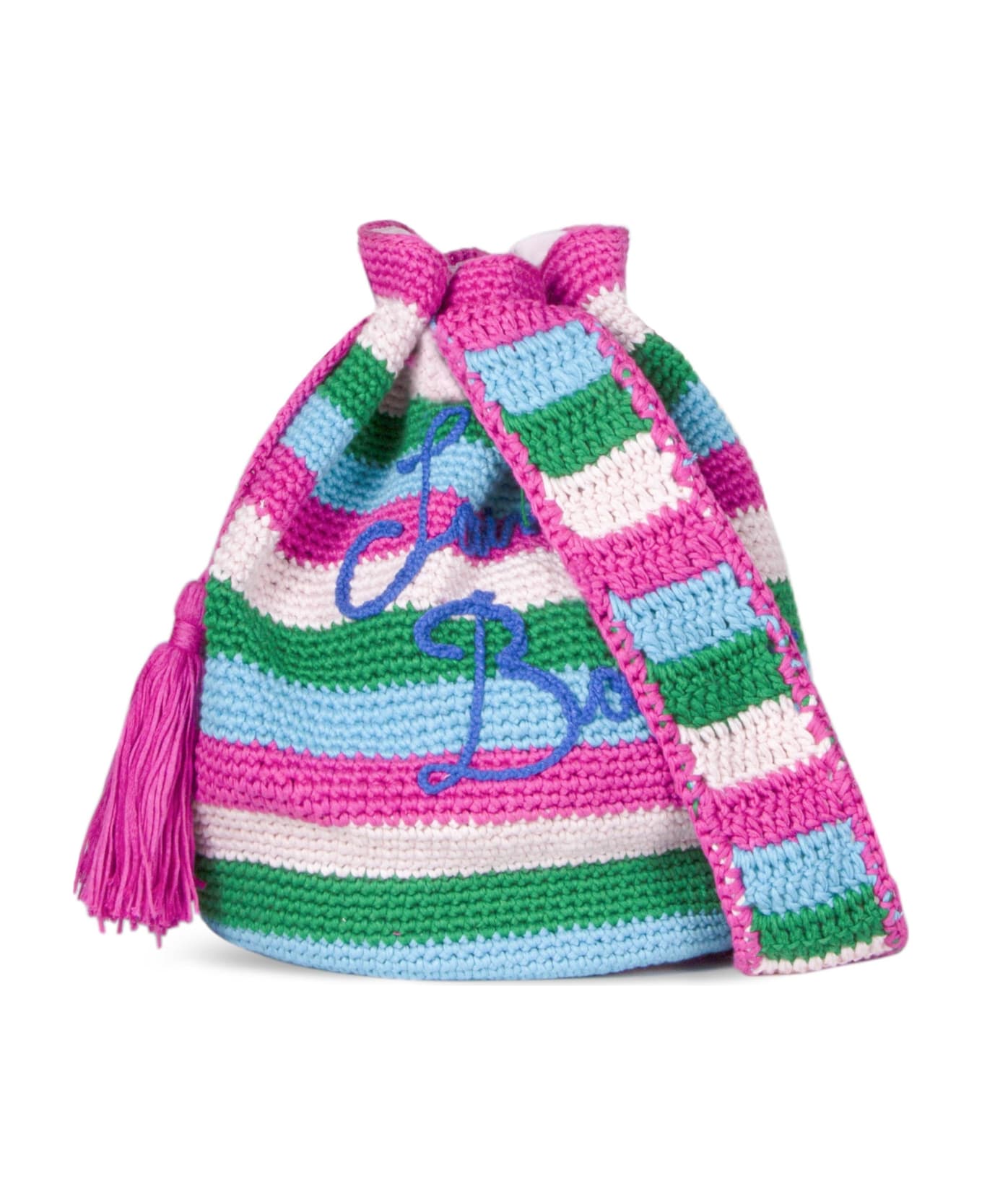 MC2 Saint Barth Handmade Crochet Bucket Bag - MULTICOLOR