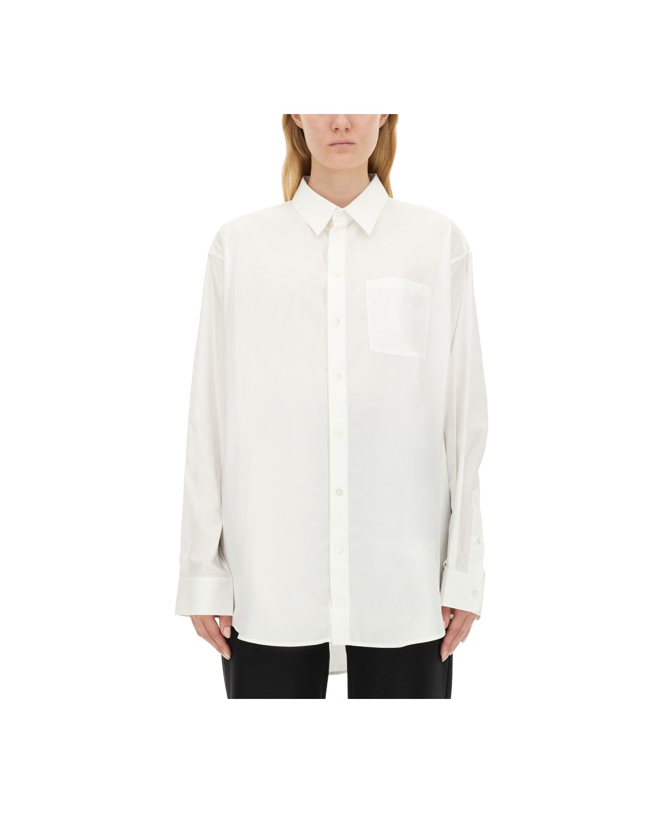 Helmut Lang Oversized Shirt - WHITE