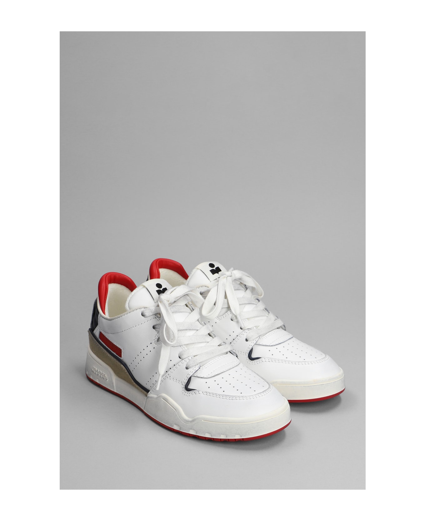 Isabel Marant Emree Sneakers In White Leather - white