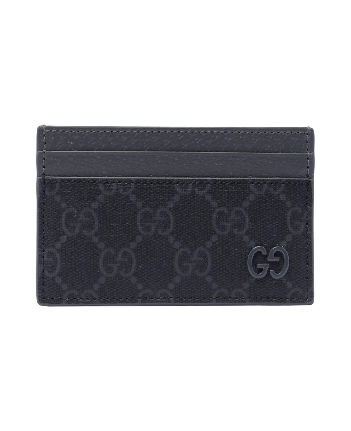 Gucci Gg Monogram Cards Holder - Black
