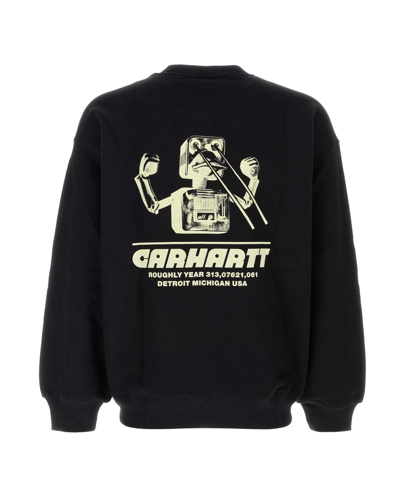 Carhartt Black Cotton Blend Wiptopia Sweatshirt - Xx Black