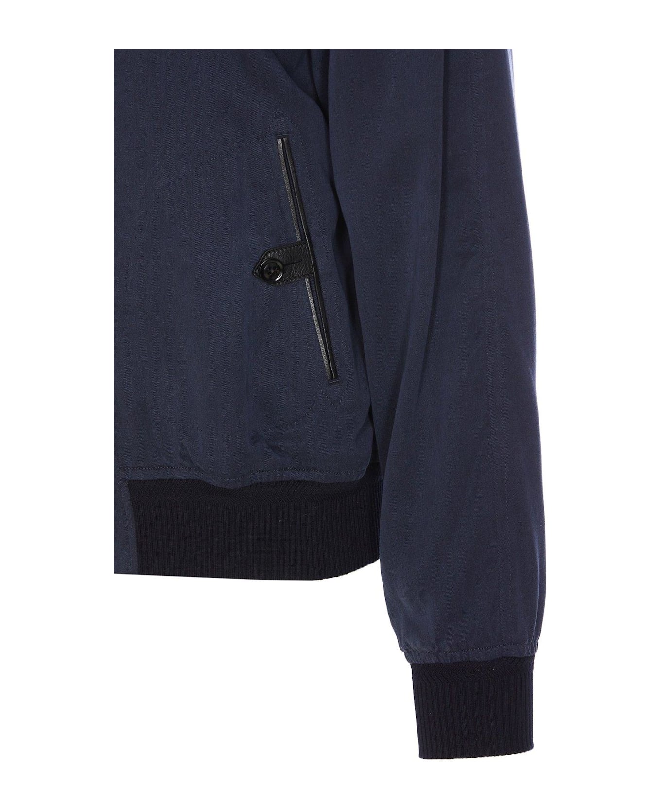Tom Ford Zipped Bomber Jacket - Blue