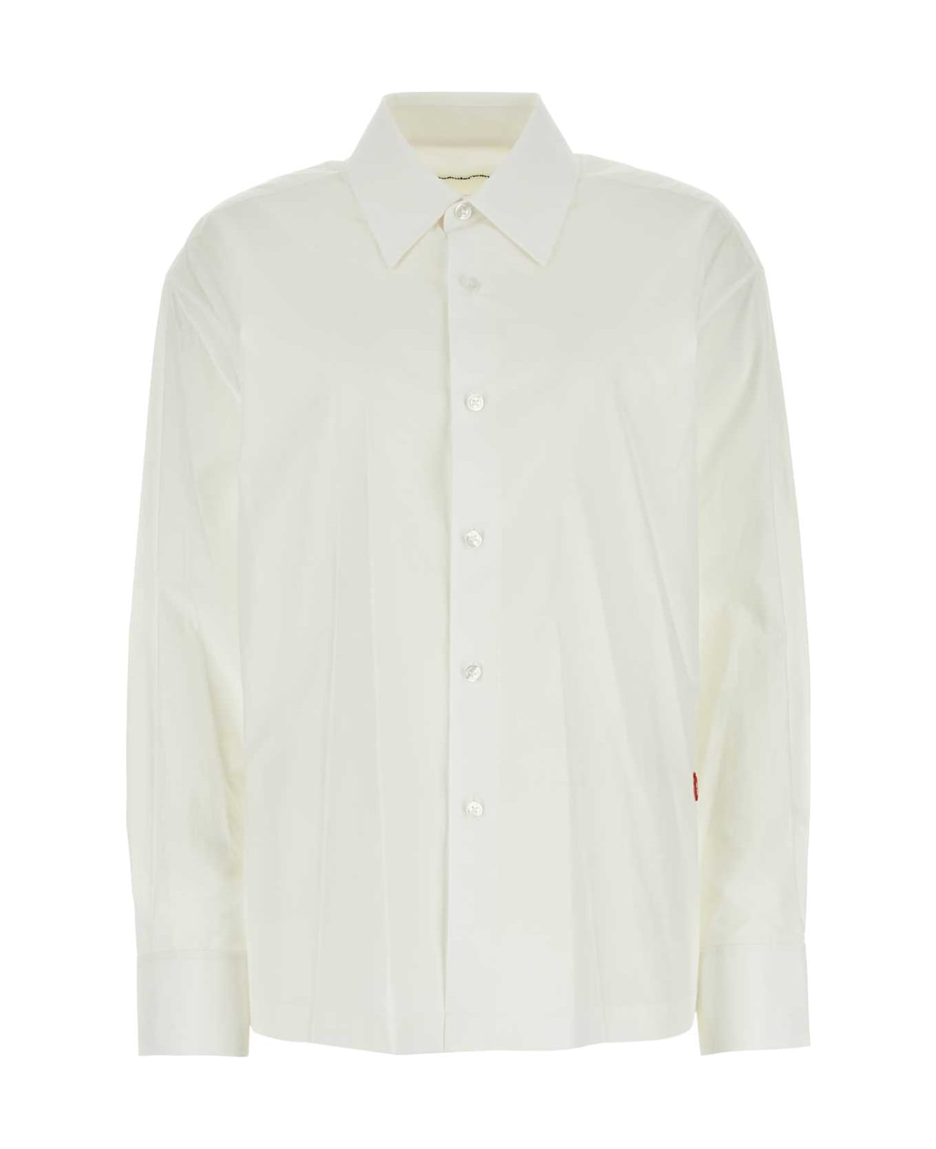 T by Alexander Wang White Poplin Shirt - White