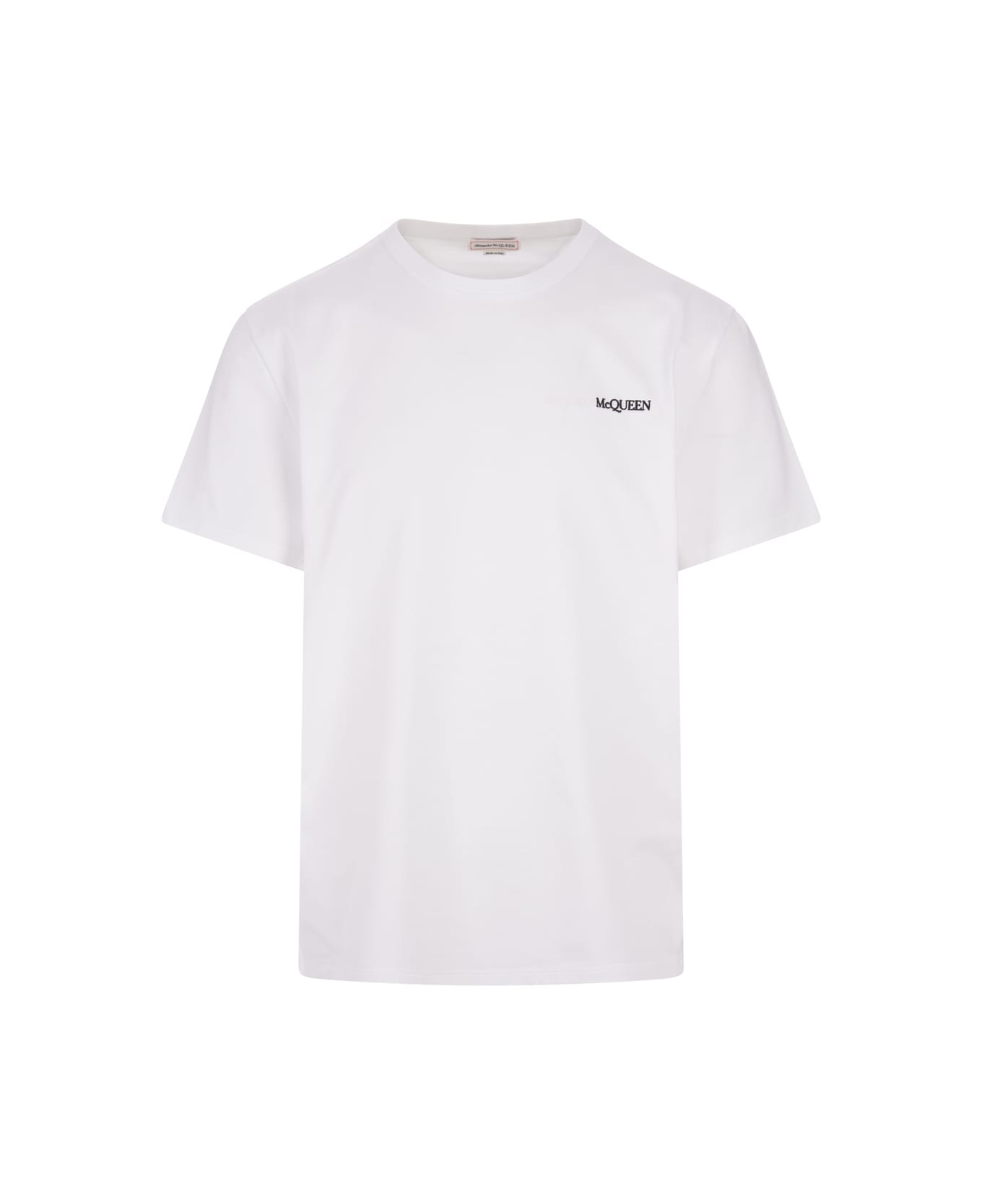 Alexander McQueen White T-shirt With Two-tone Logo - White