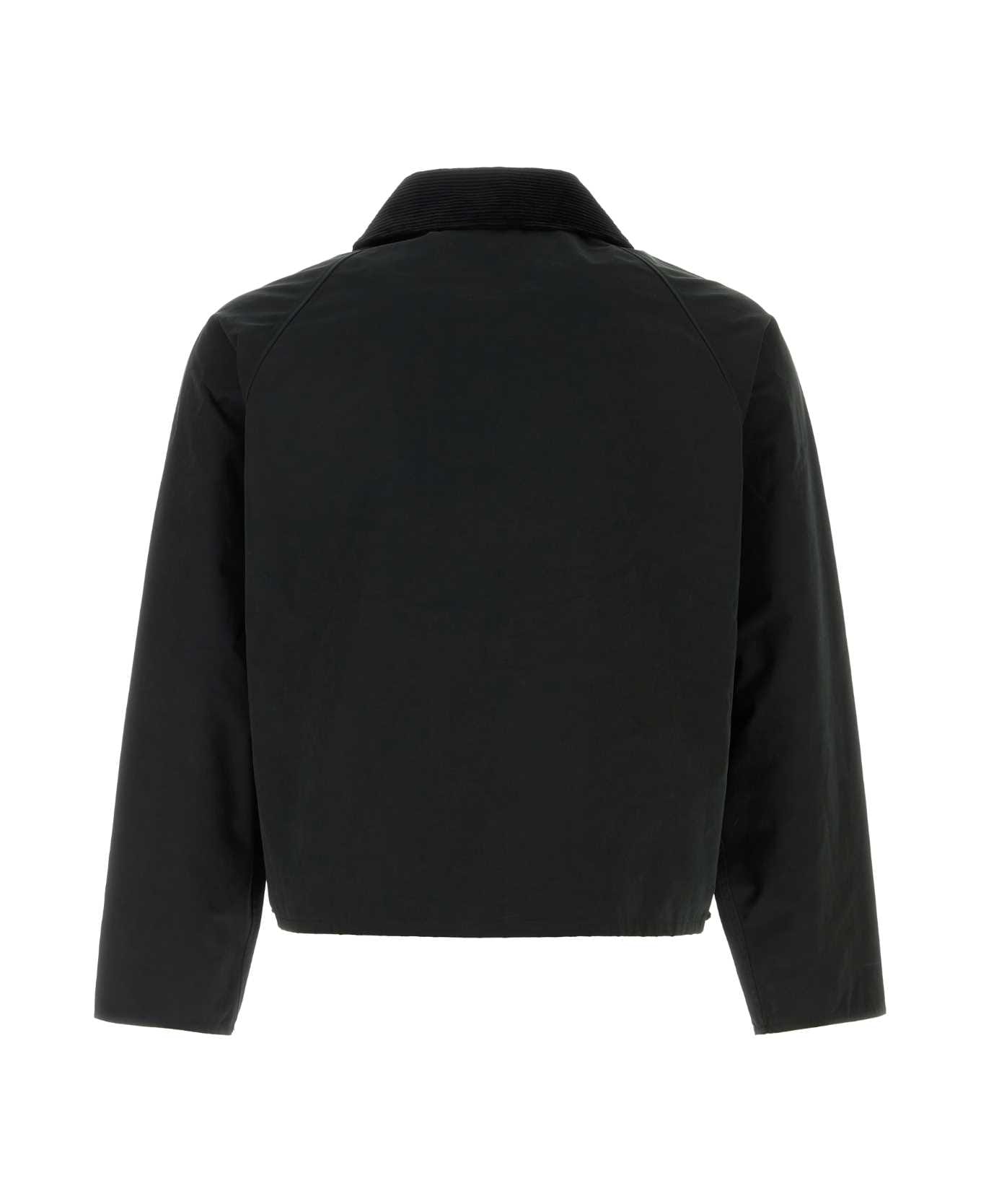 Barbour Black Cotton Blend Jacket - BLACK