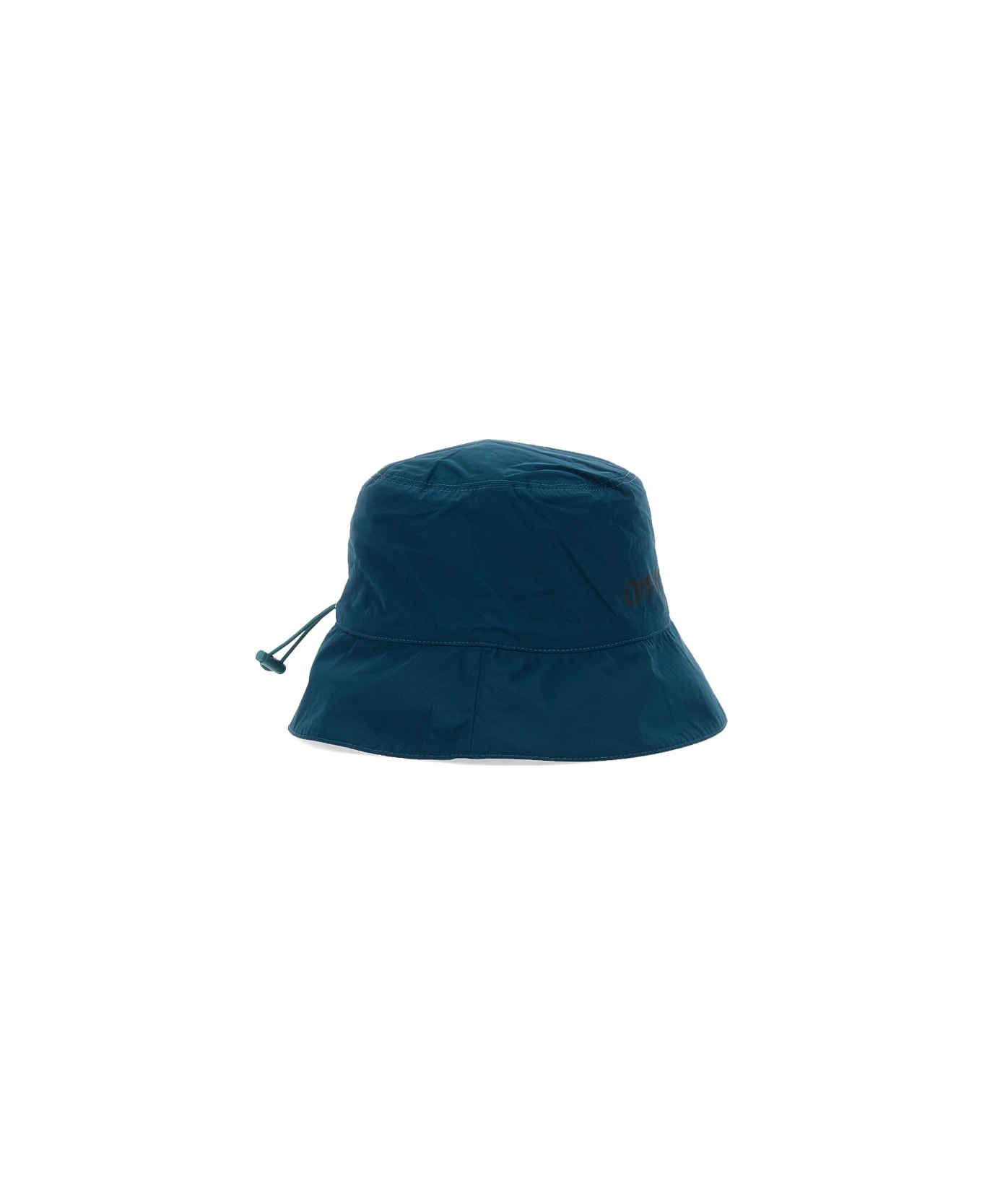 Off-White Bucket Hat With Logo - BLUE