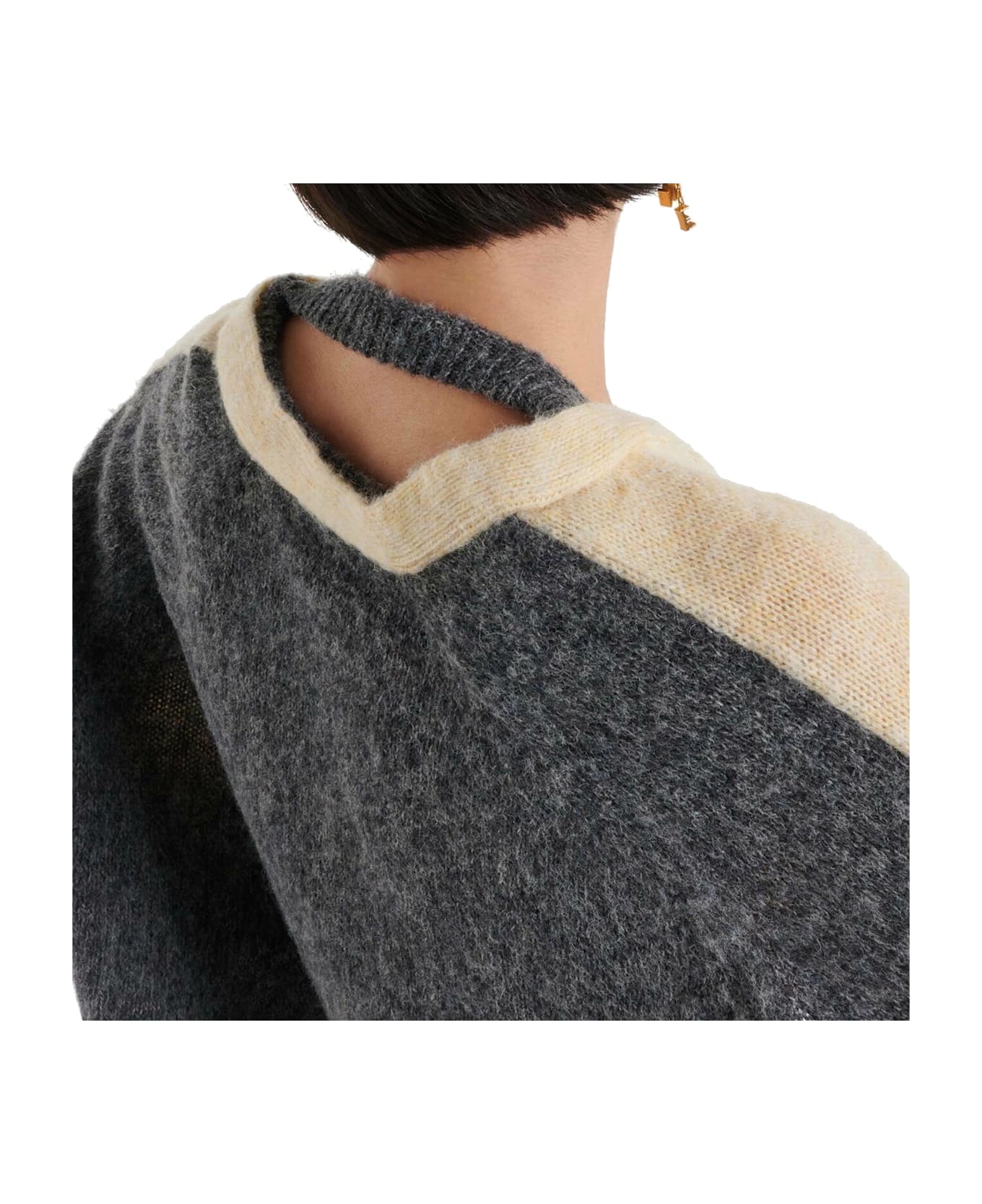 Loewe Cropped Wool Cardigan - Yellow