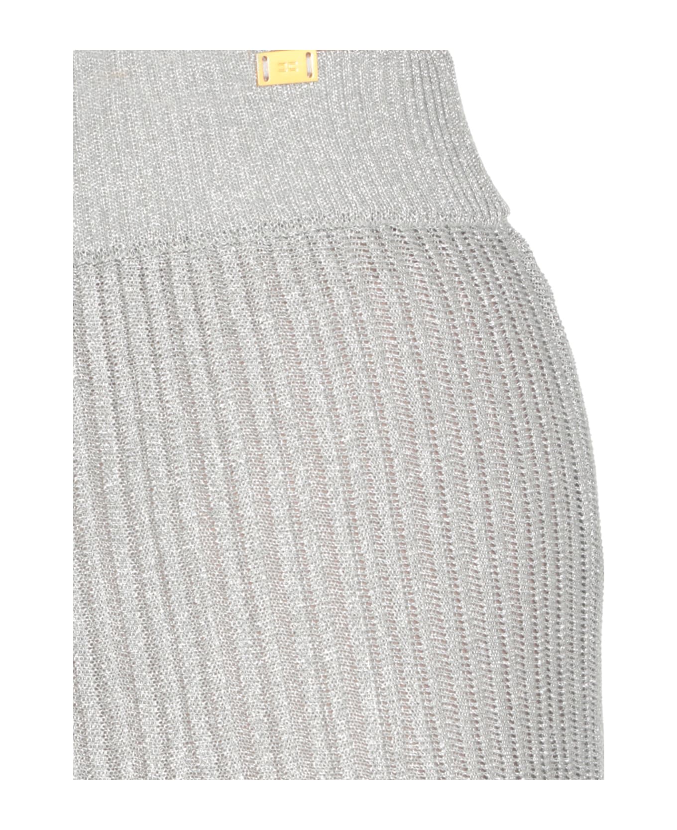 Elisabetta Franchi Lurex Skirt - Grey