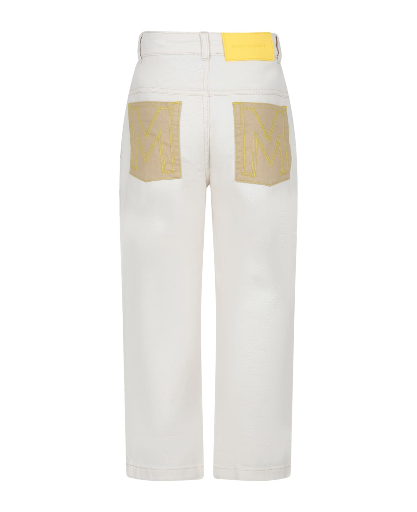 Marc Jacobs Ivory Casual Trousers For Boy - White ボトムス