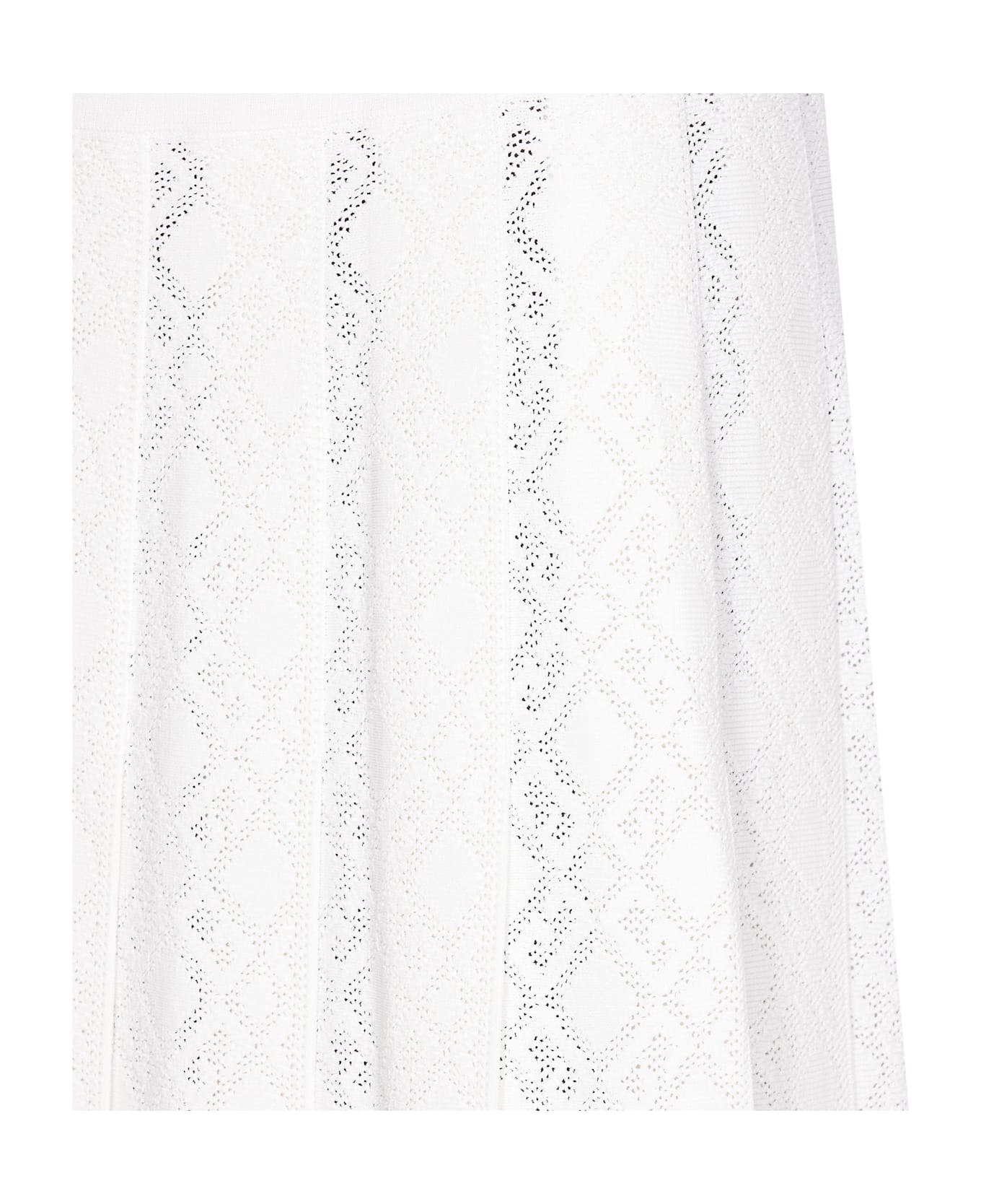 Givenchy Pleated Monogram Skirt - White