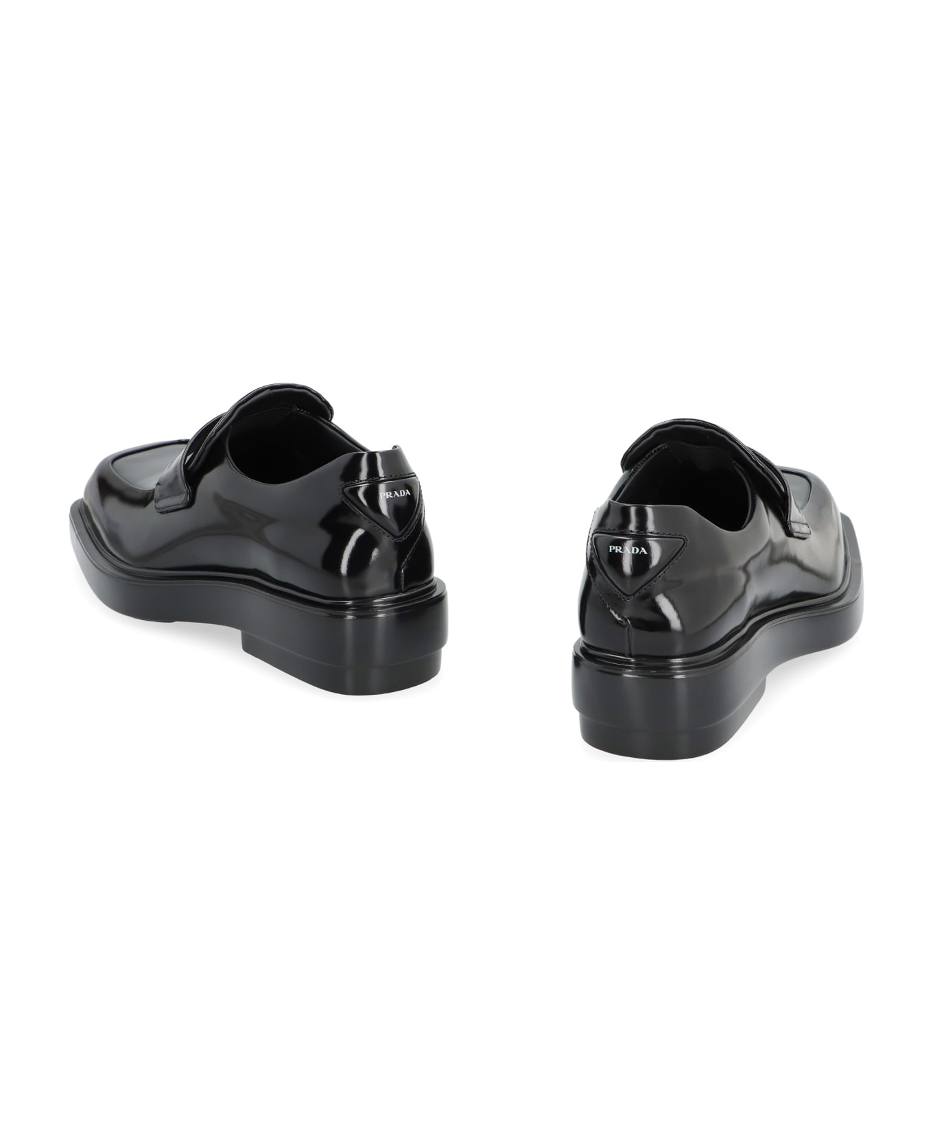 Prada Leather Loafers - black フラットシューズ