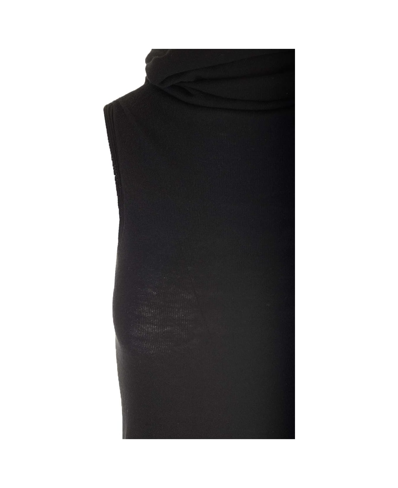 Rick Owens Fitted Jersey Top - Black ベスト