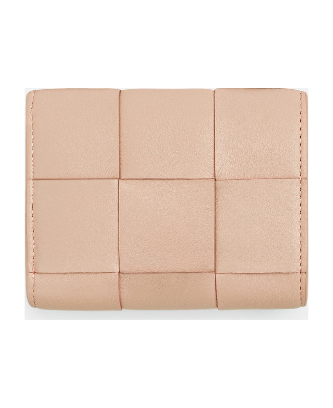 Bottega Veneta Tri-fold Leather Wallet - Pink