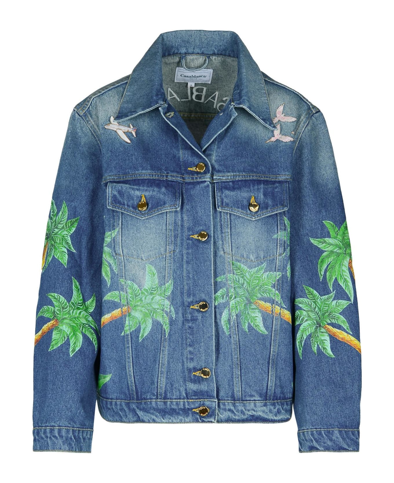 Casablanca Blue Denim Jacket - Blue