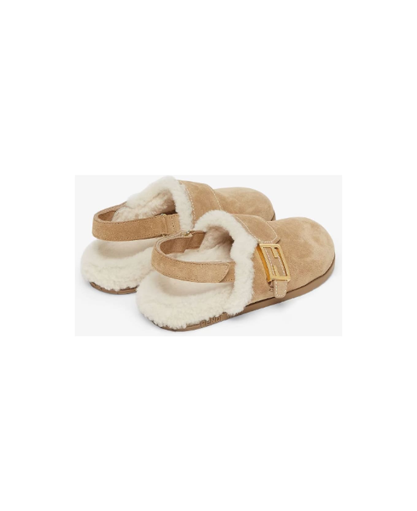 Fendi Kids Sandals Brown - Brown