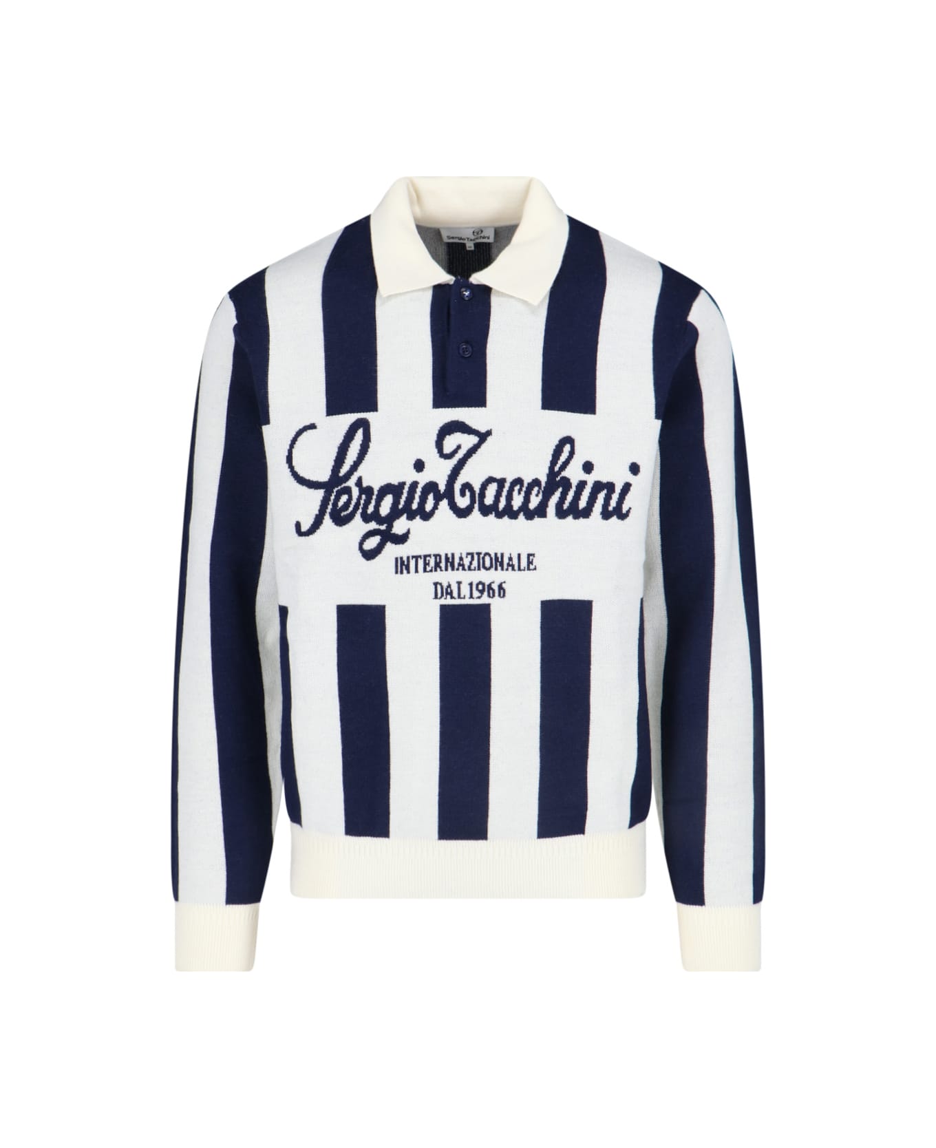 Sergio Tacchini 'gioco' Knit Polo Shirt - Crema