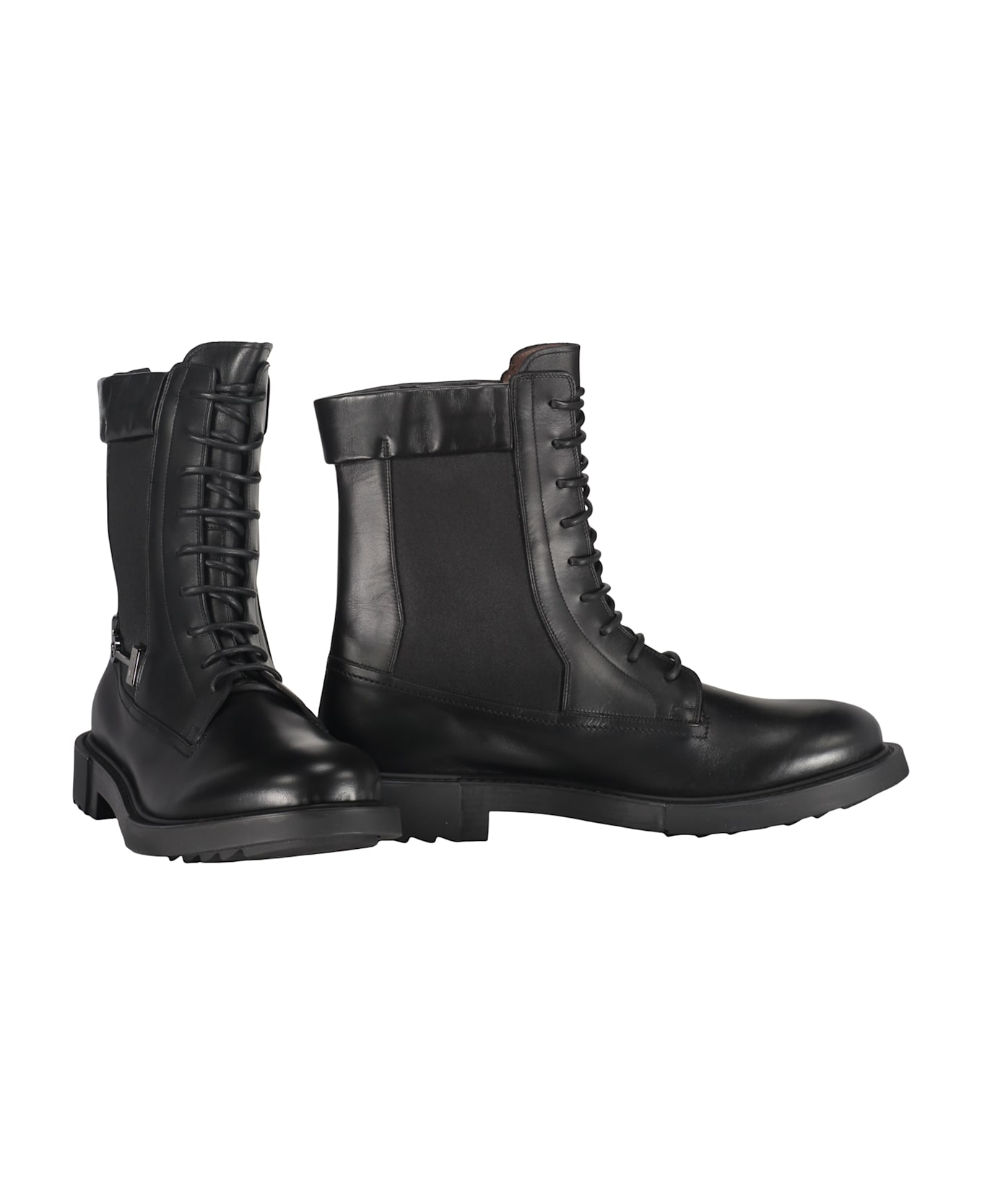 Ferragamo Lace-up Ankle Boots - black