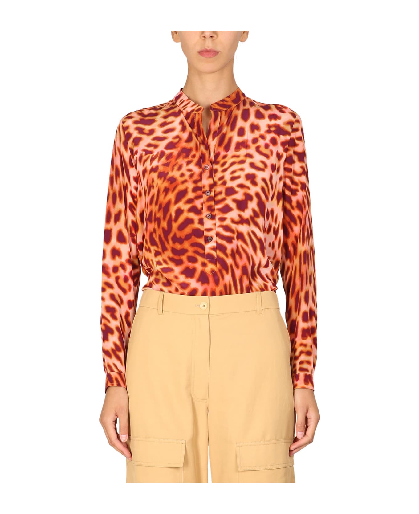 Stella McCartney Shirt With Animal Pattern - PINK