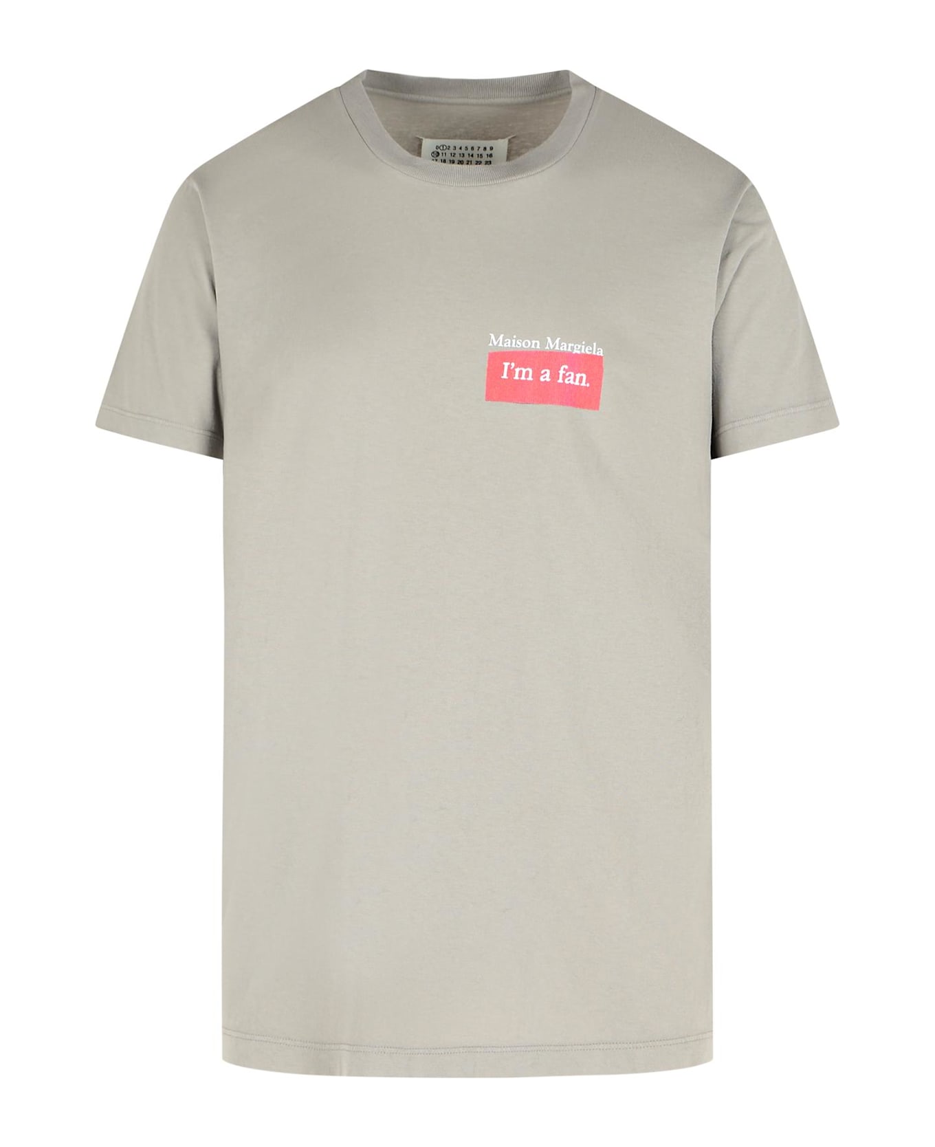 Maison Margiela Gray Cotton T-shirt - NEUTRALS