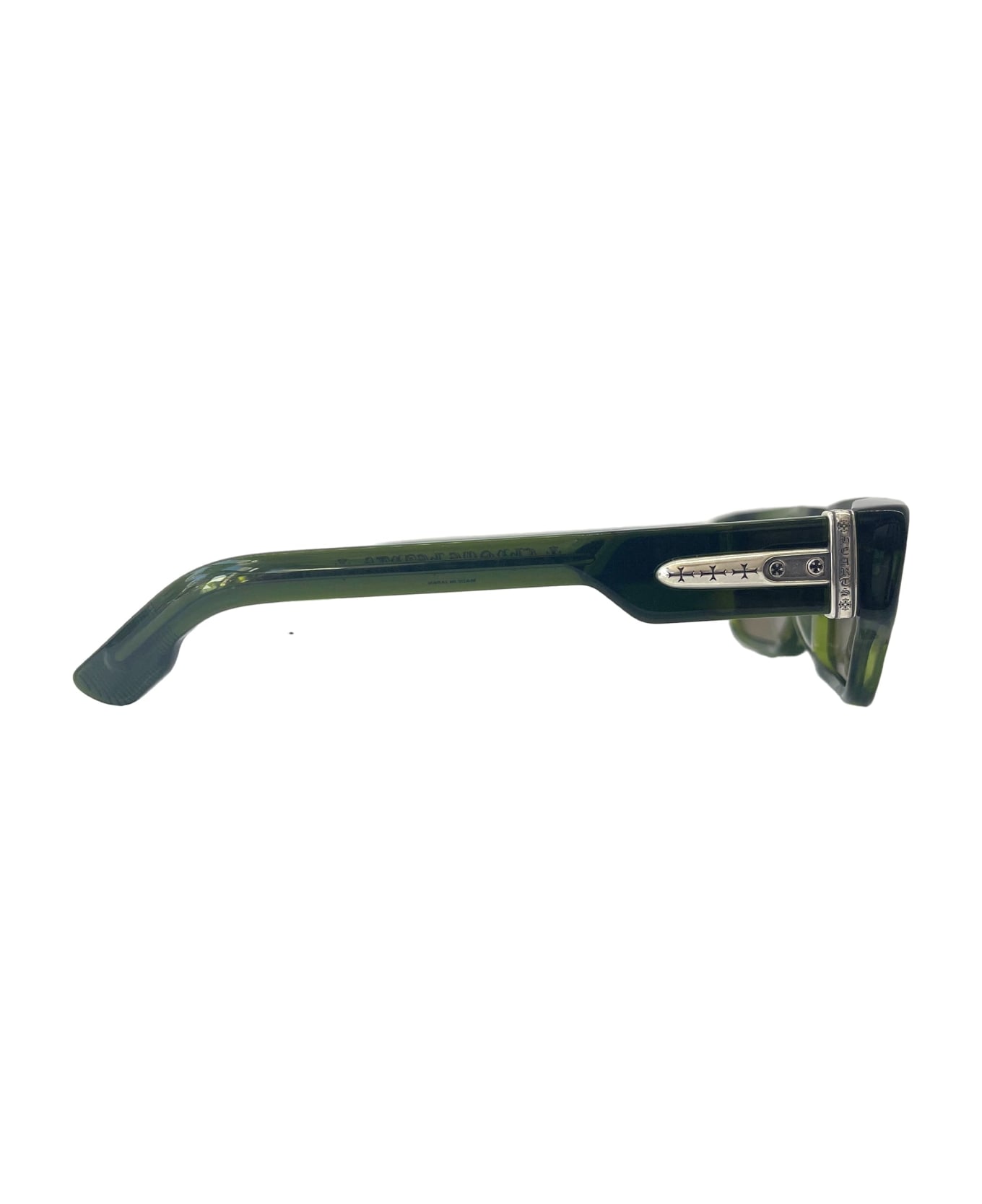 Chrome Hearts Girth Quake - Dark Olive Sunglasses - olive green