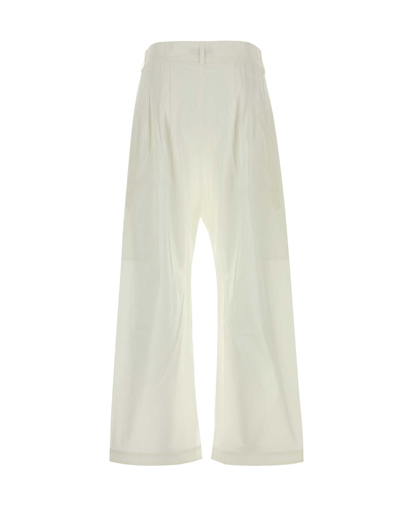 Gimaguas White Cotton Valentin Pant - WHITE