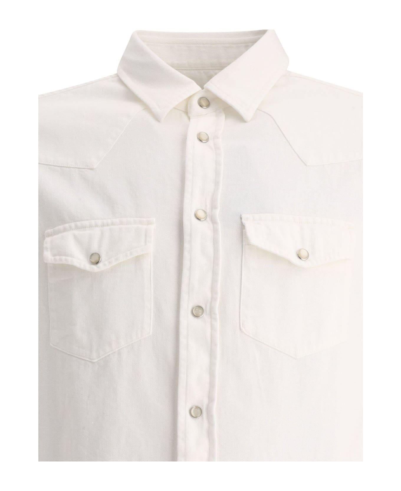 Tom Ford Patch Pocket Long-sleeved Shirt - WHITE