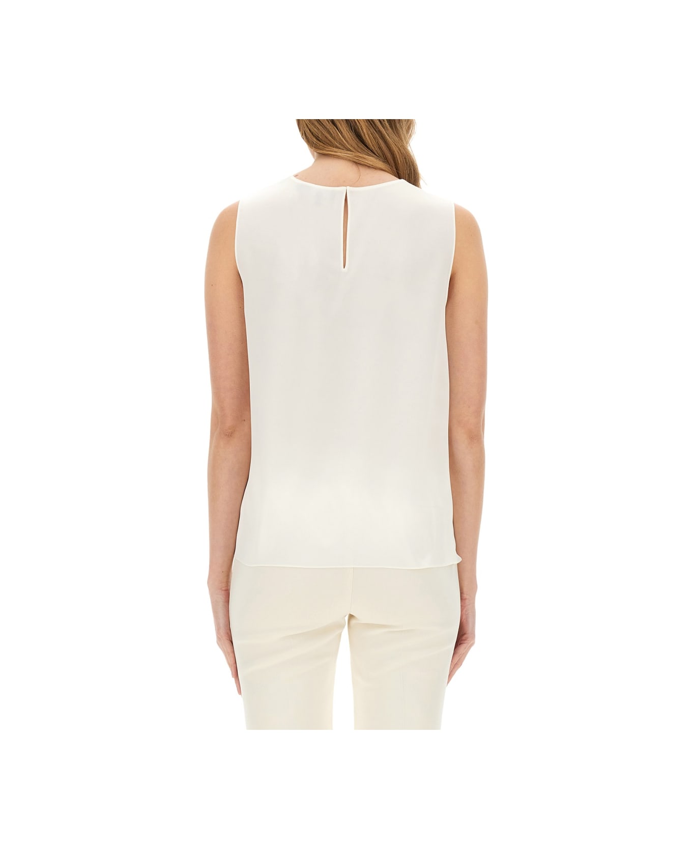 Theory Georgette Top - IVORY