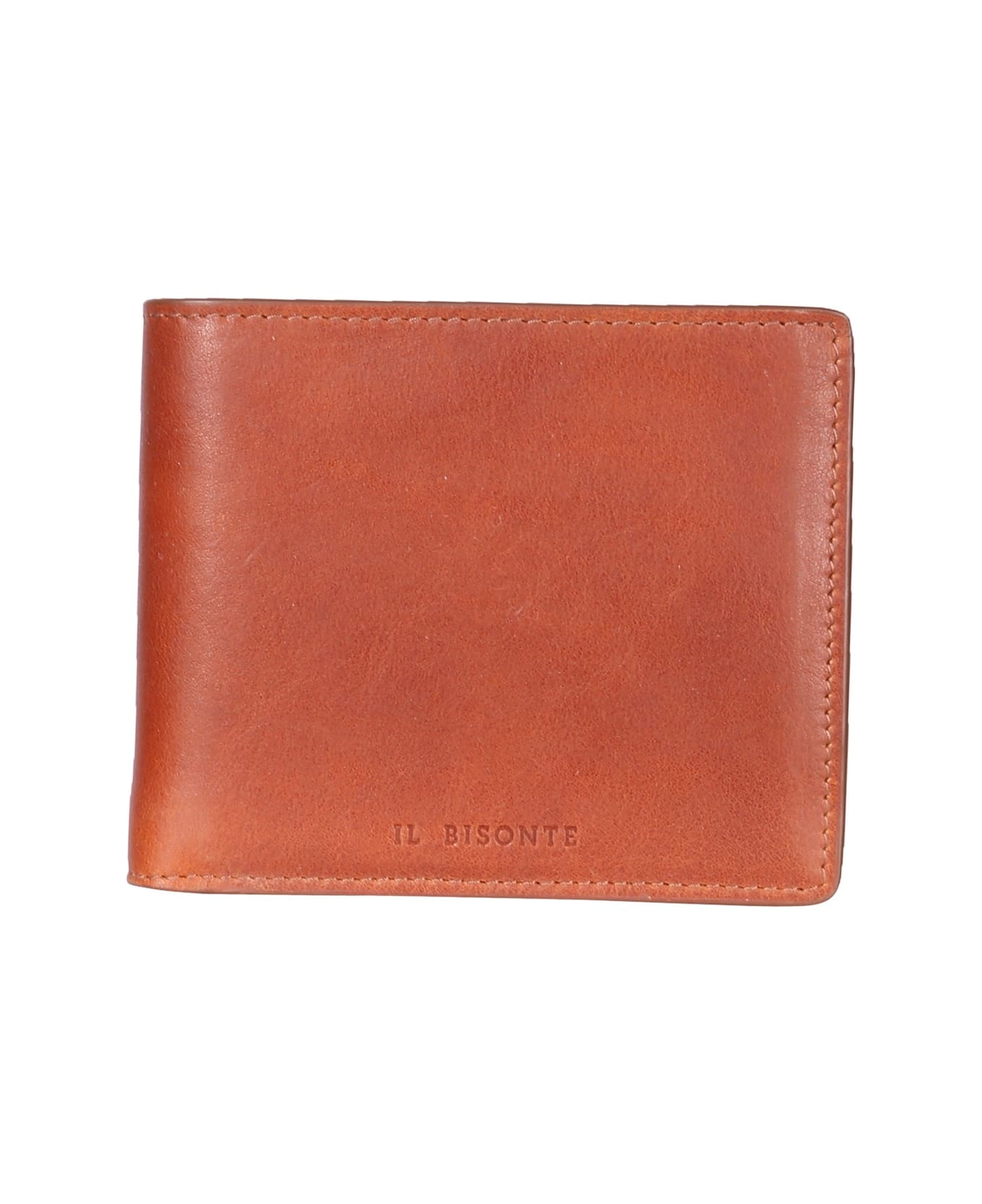Il Bisonte Leather Bifold Wallet - MARRONE