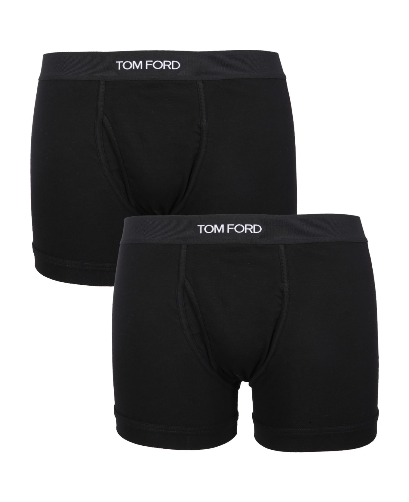 Tom Ford Pack Of Two Boxers - Black