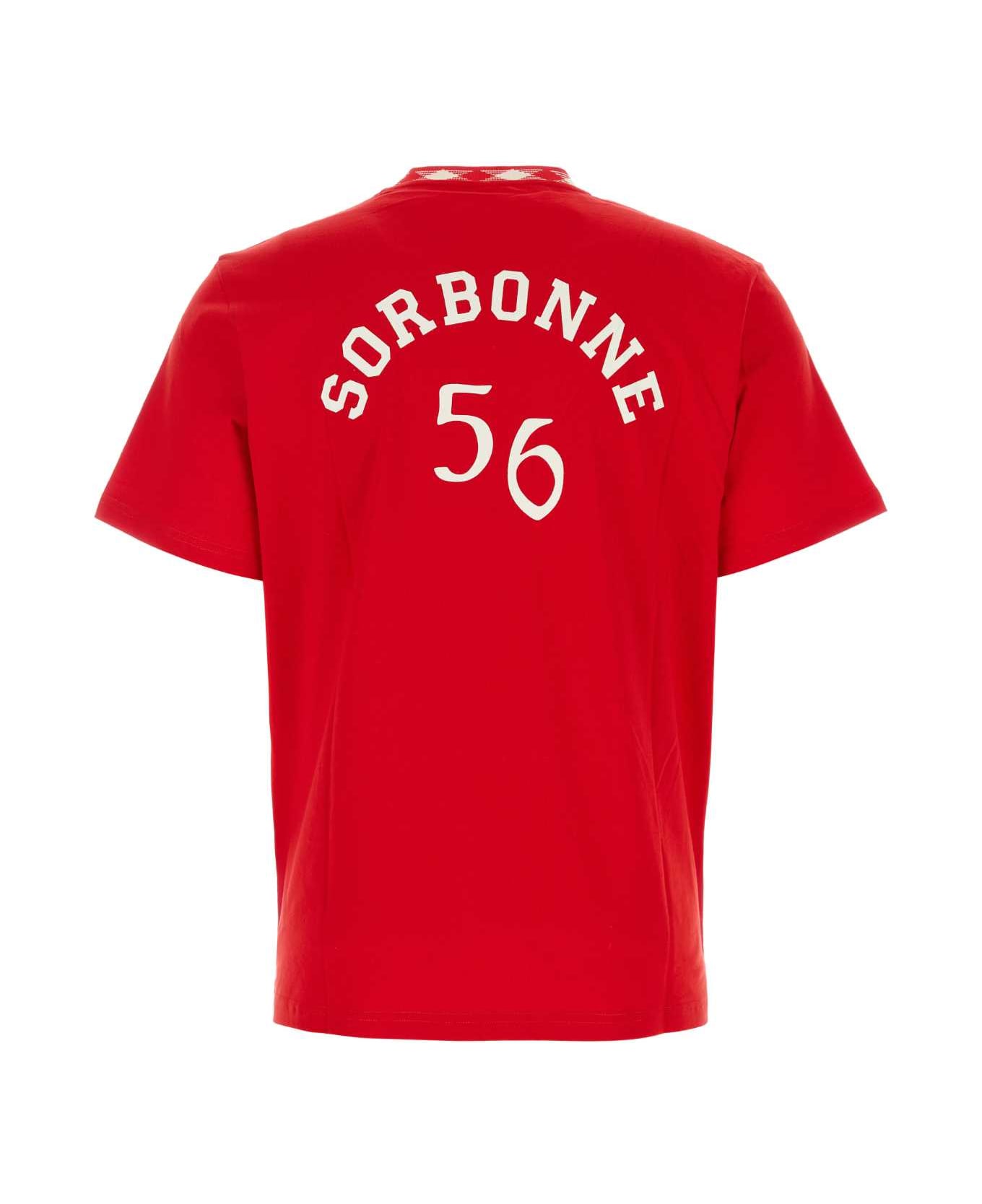 Wales Bonner Red Cotton Sorbonne 56 Oversize T-shirt - RED