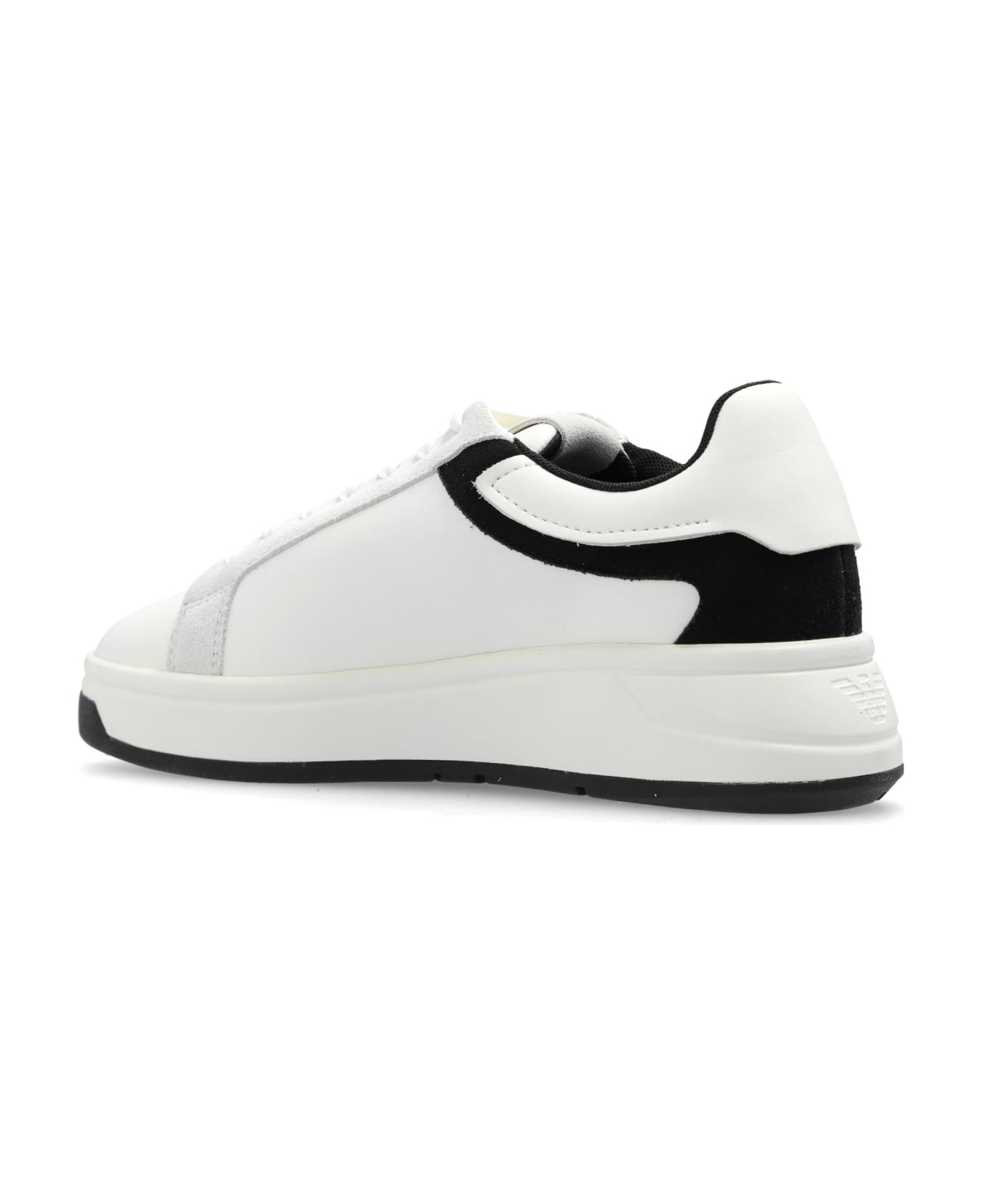 Emporio Armani Sport Shoes With Logo - White