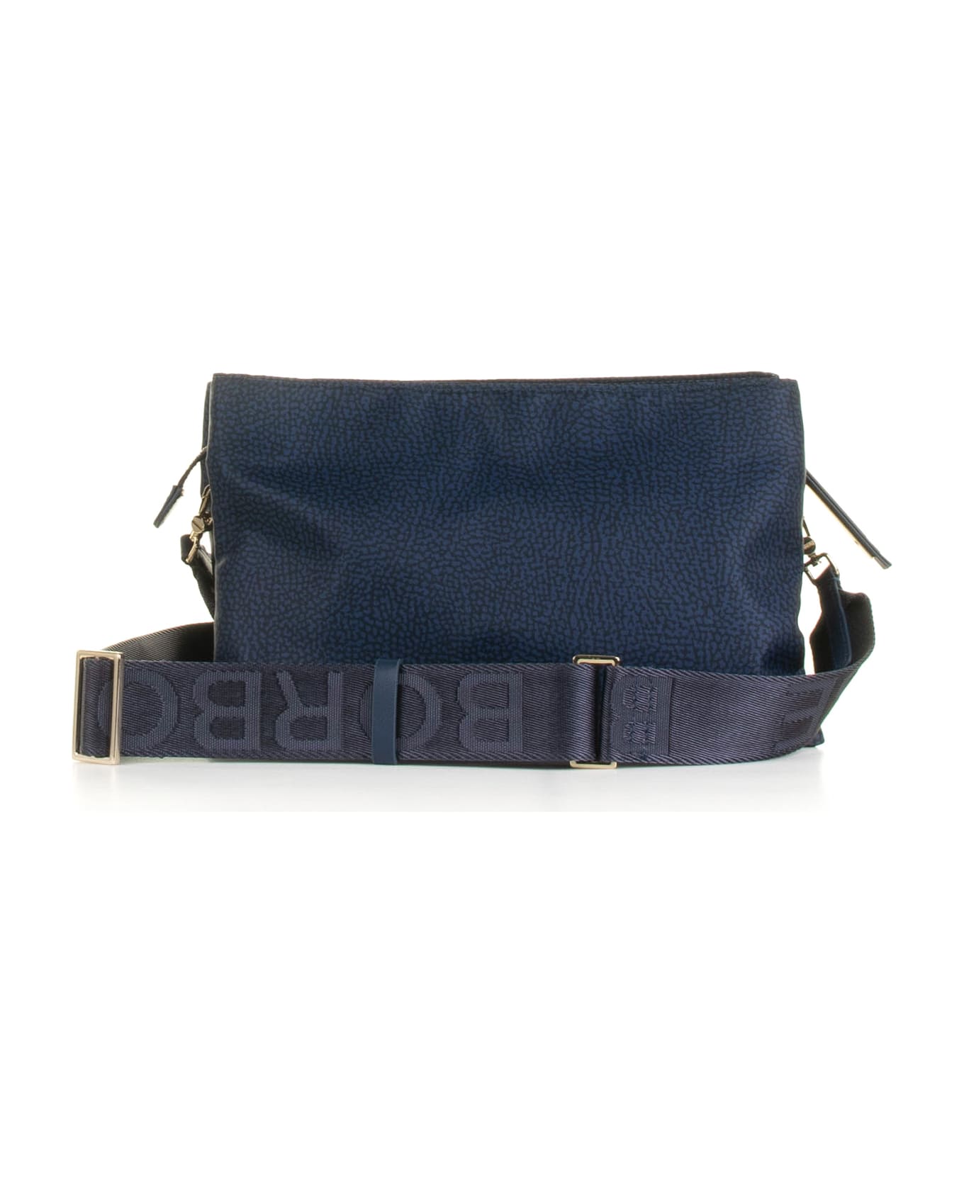 Borbonese Small Navy Blue Shoulder Bag - Blu ショルダーバッグ