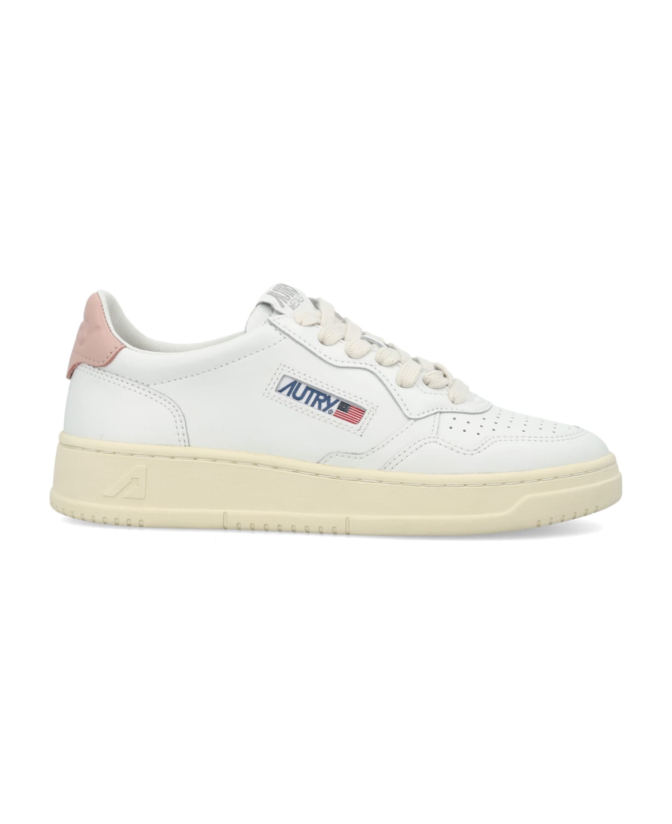 Autry Medalist Low Woman Sneakers - WHITE PINK