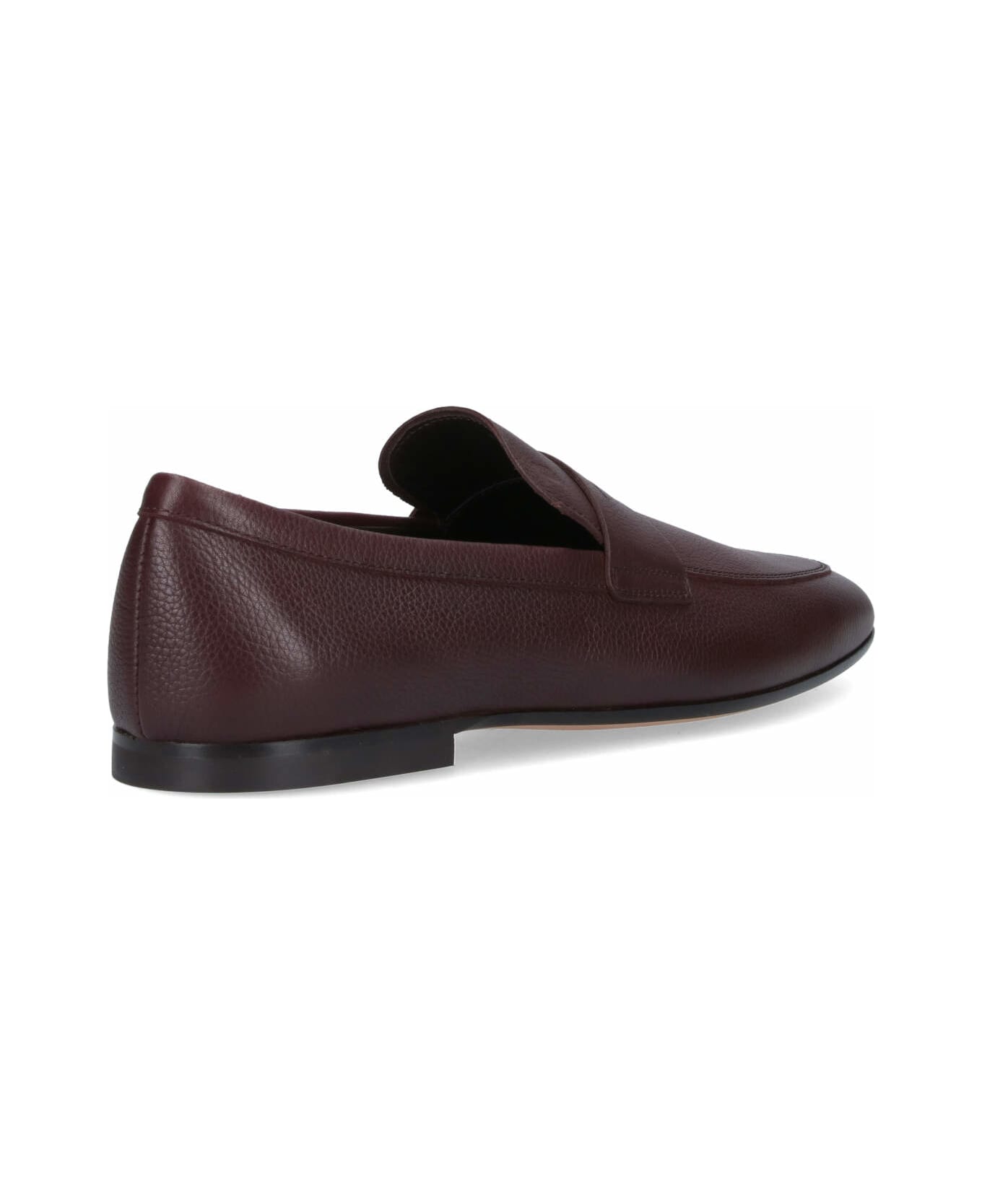 Tod's Grained Leather Loafers - Brown