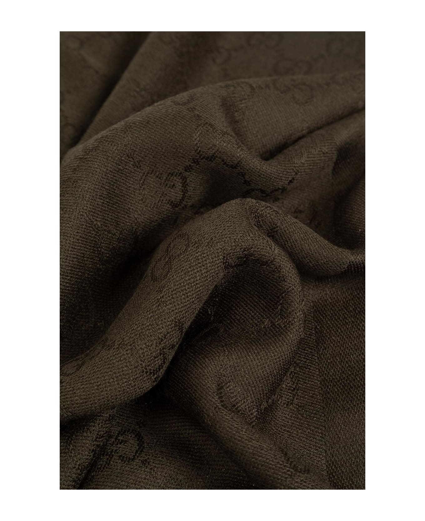 Gucci Scarf With 
gg
 Pattern - Green