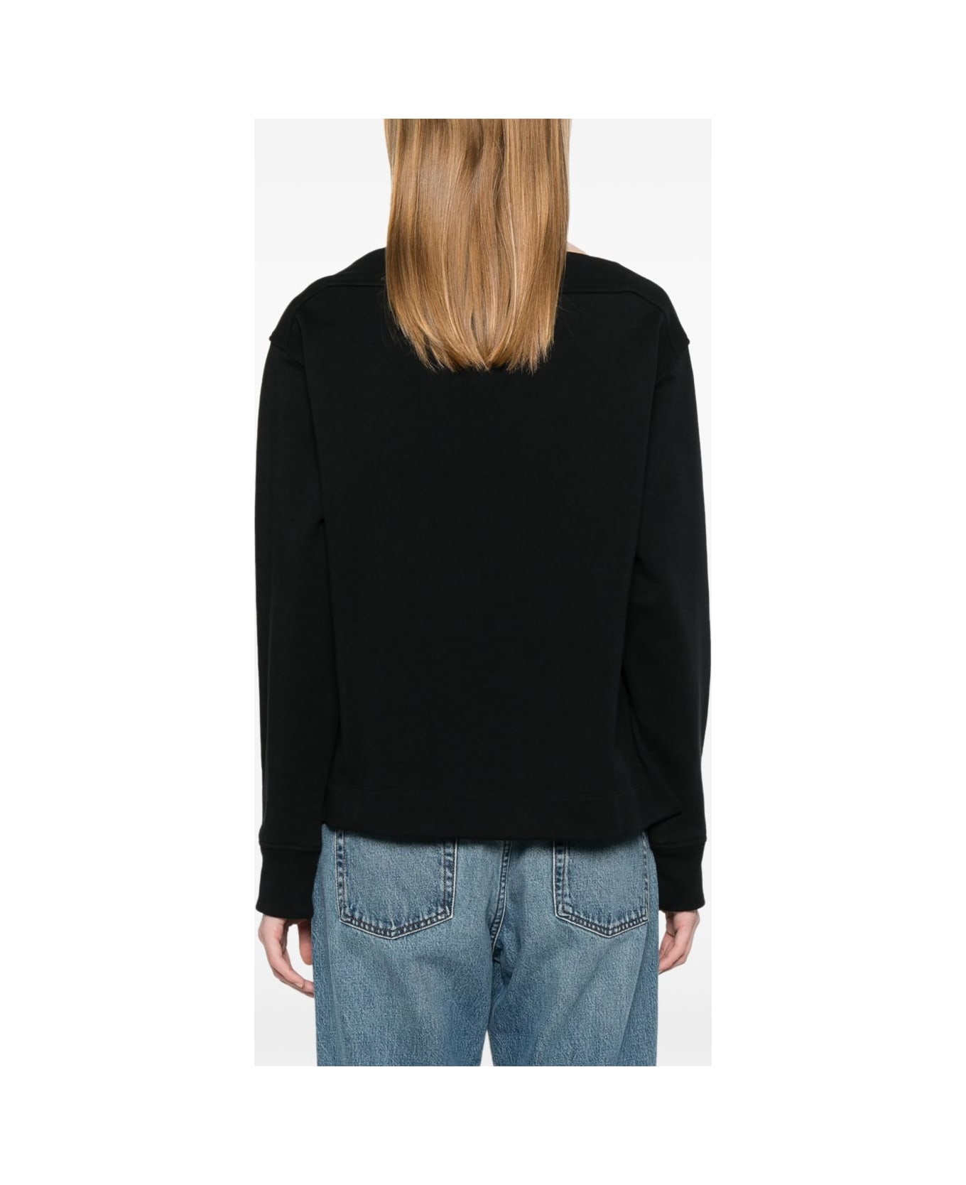 Emporio Armani Organic Cotton Sweatshirt - Black