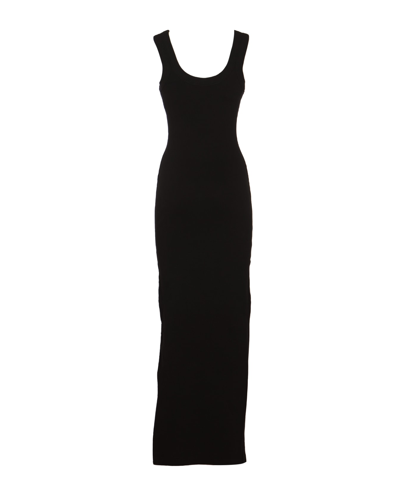 Alexander Wang Logo Rib Knti Maxi Dress - Black ワンピース＆ドレス