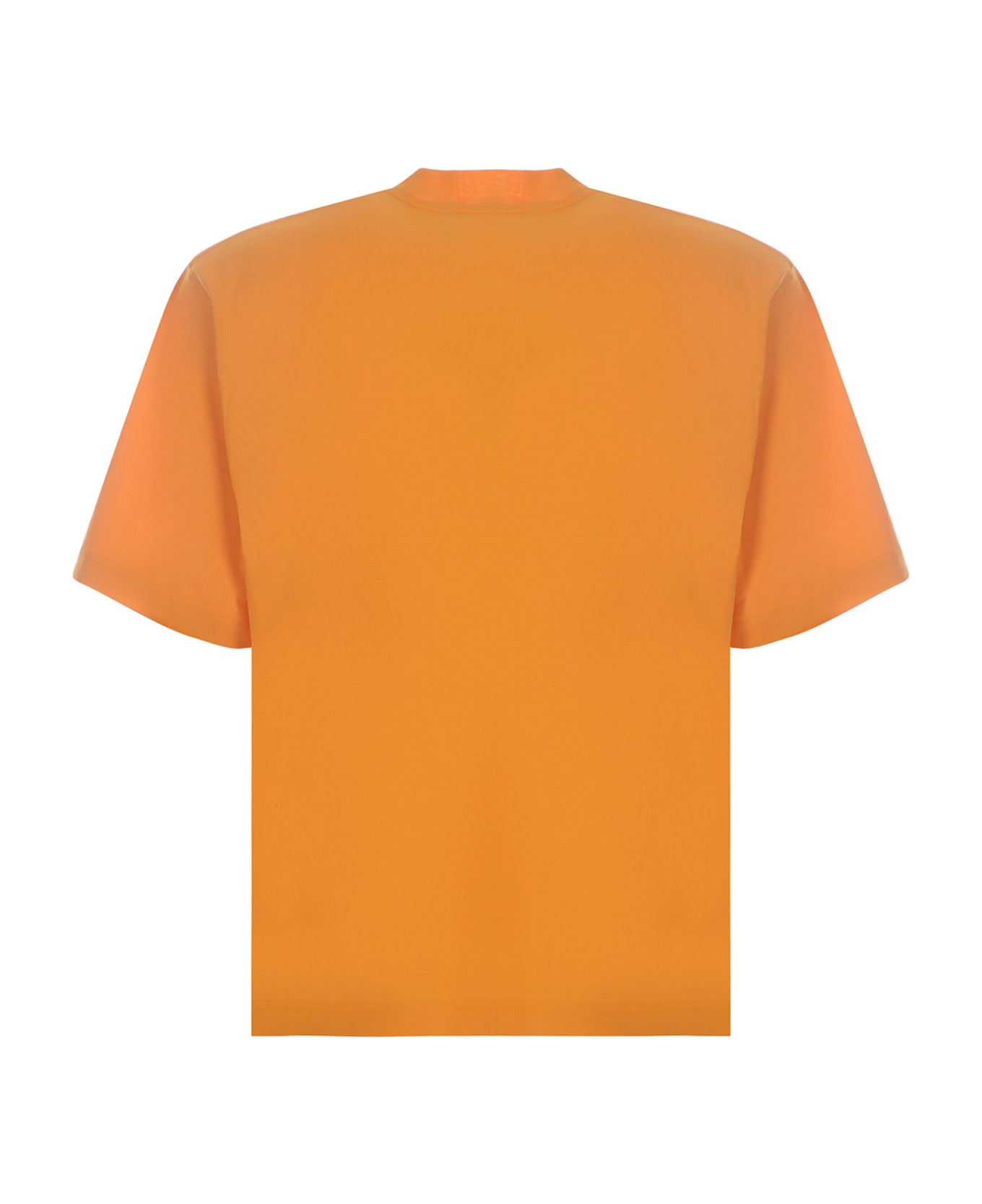 Marni Logo Print Cotton T-shirt - Light orange