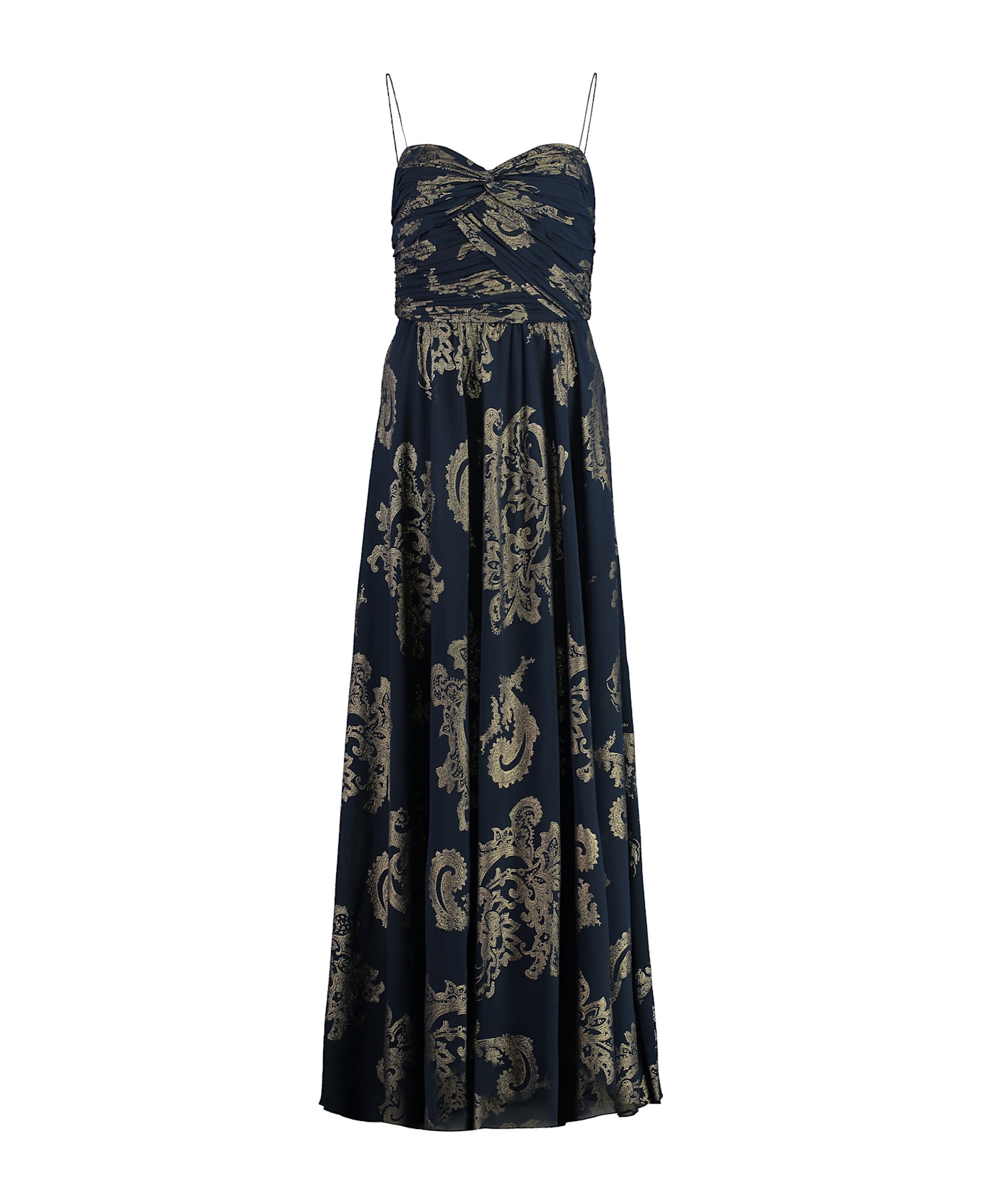 Ralph Lauren Jacquard Fabric Dress - blue