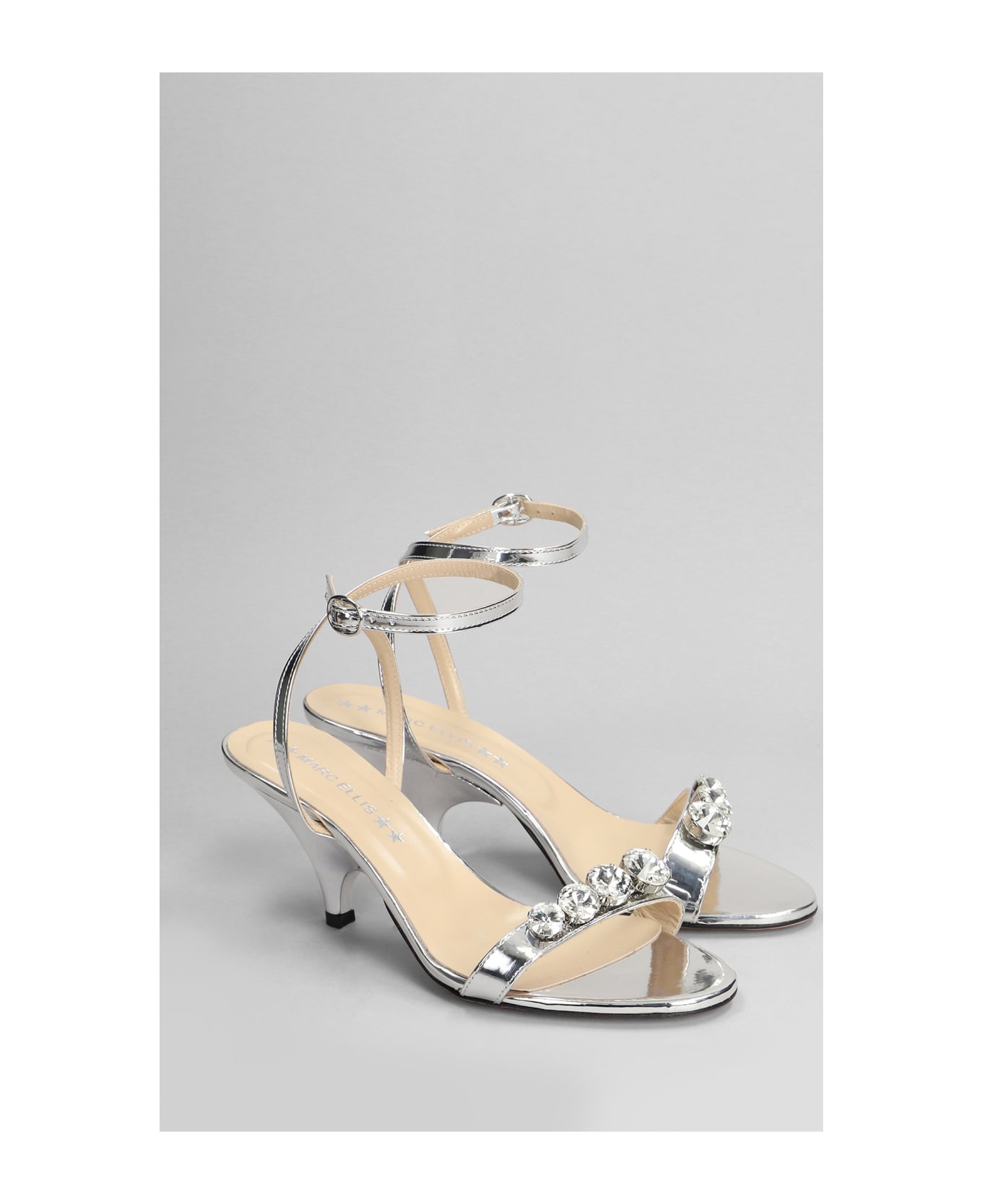 Marc Ellis Sandals In Silver Leather - silver