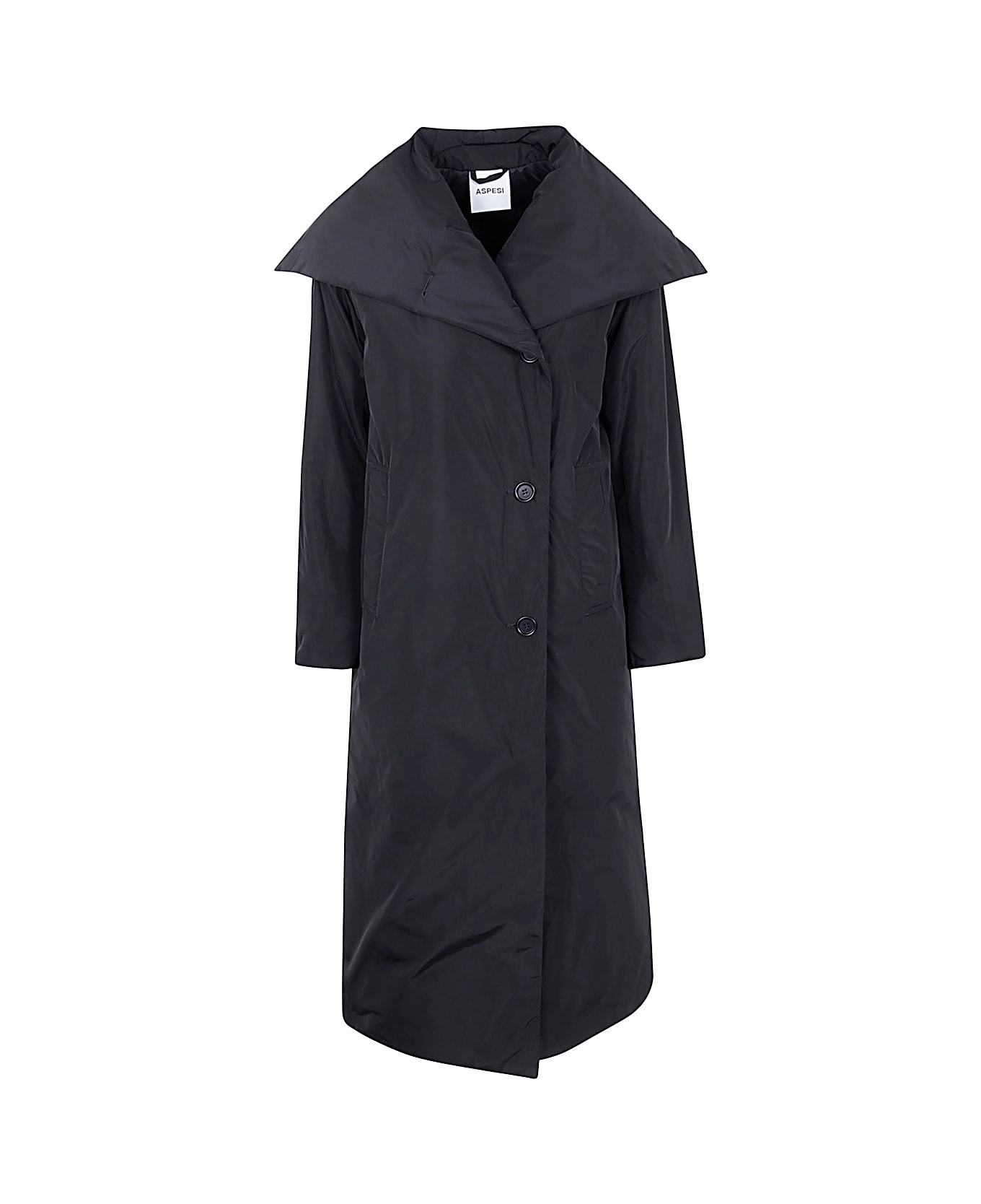 Aspesi Portia Coat Double Breast - Black