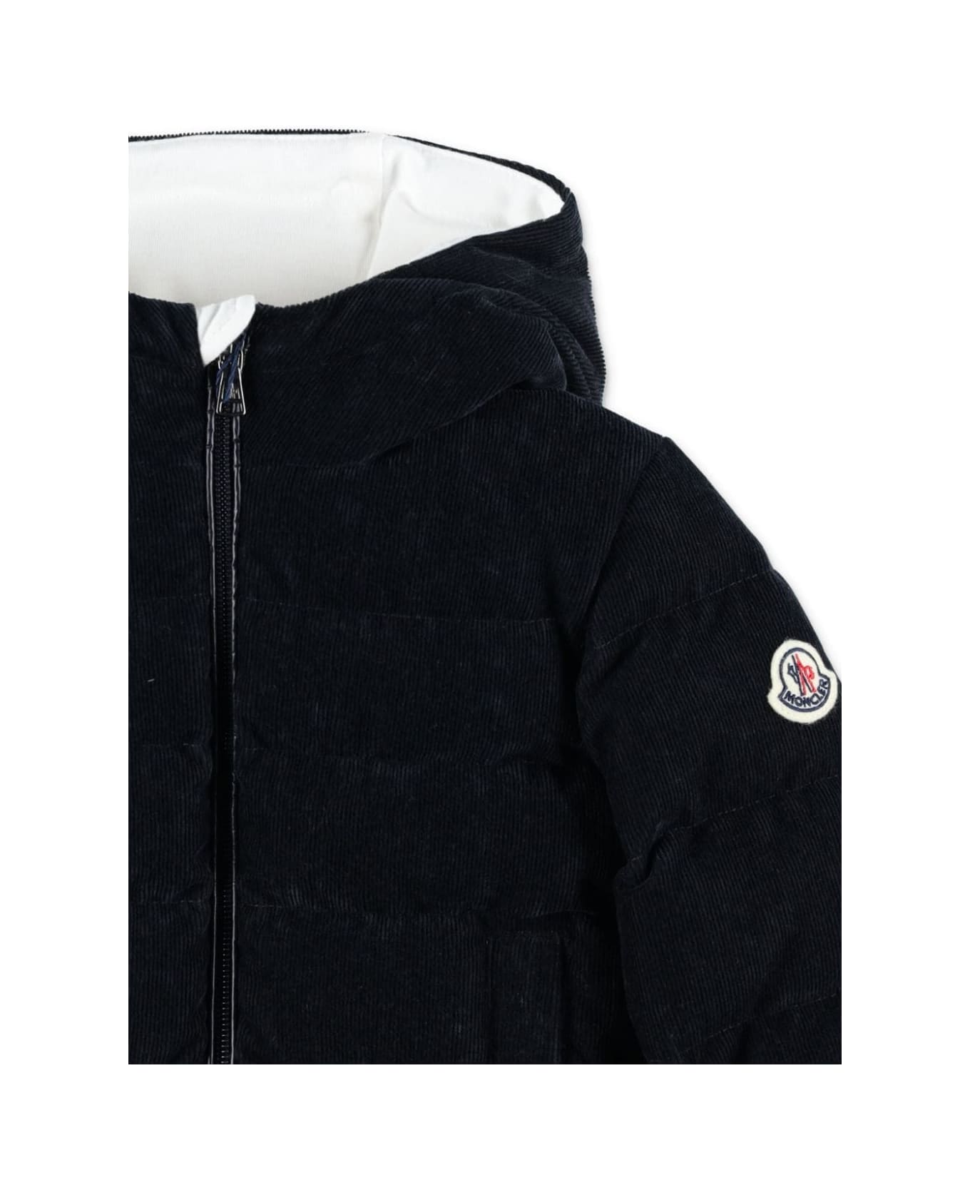 Moncler Black Down Jacket Baby Boy - Black