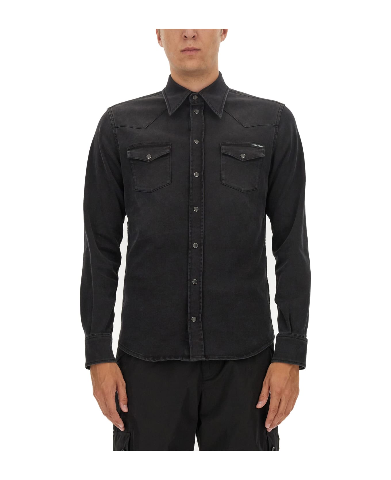 Dolce 
Gabbana Denim Shirt - Grey