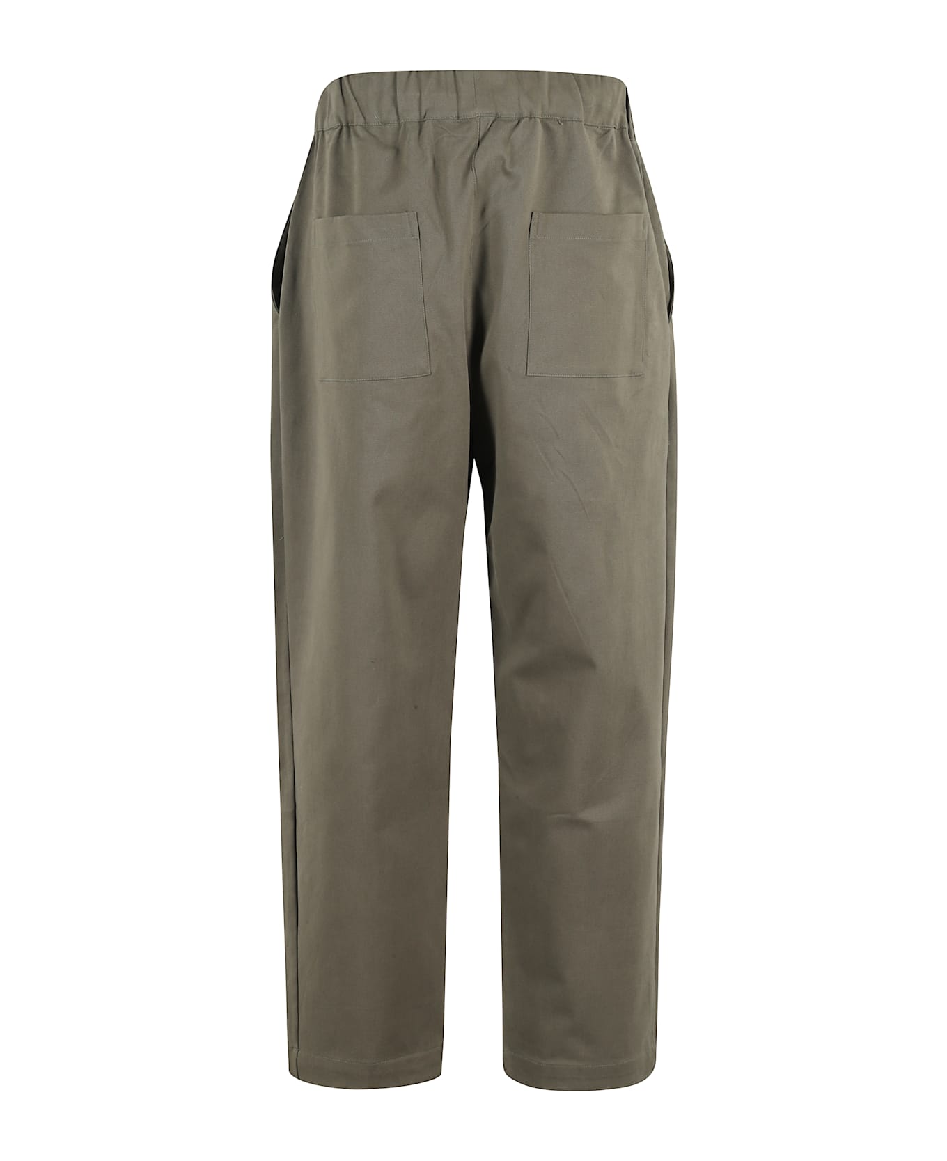 A Paper Kid Gabardine Pant - Verde Militare