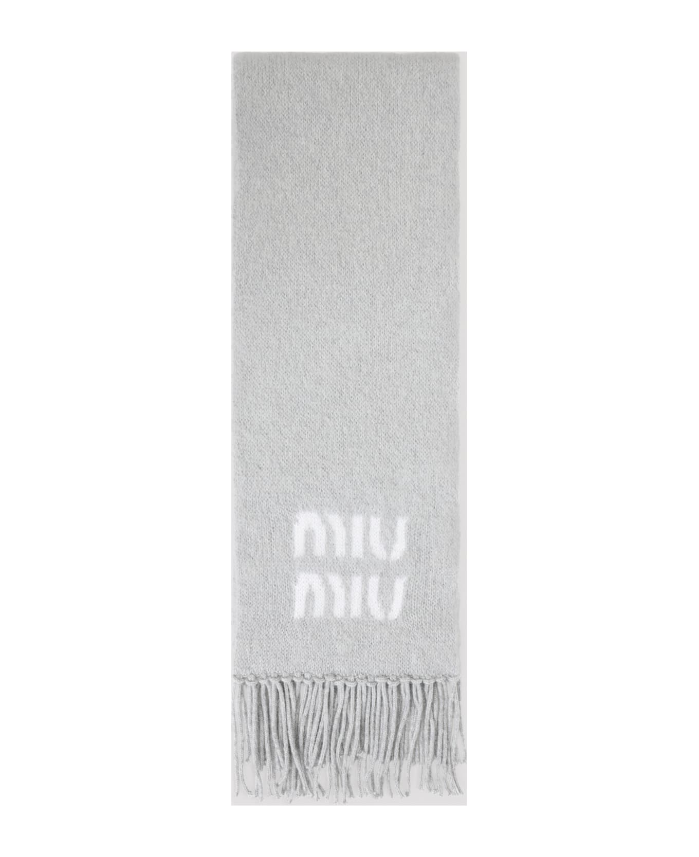 Miu Miu Mohair Scarf - Grigio